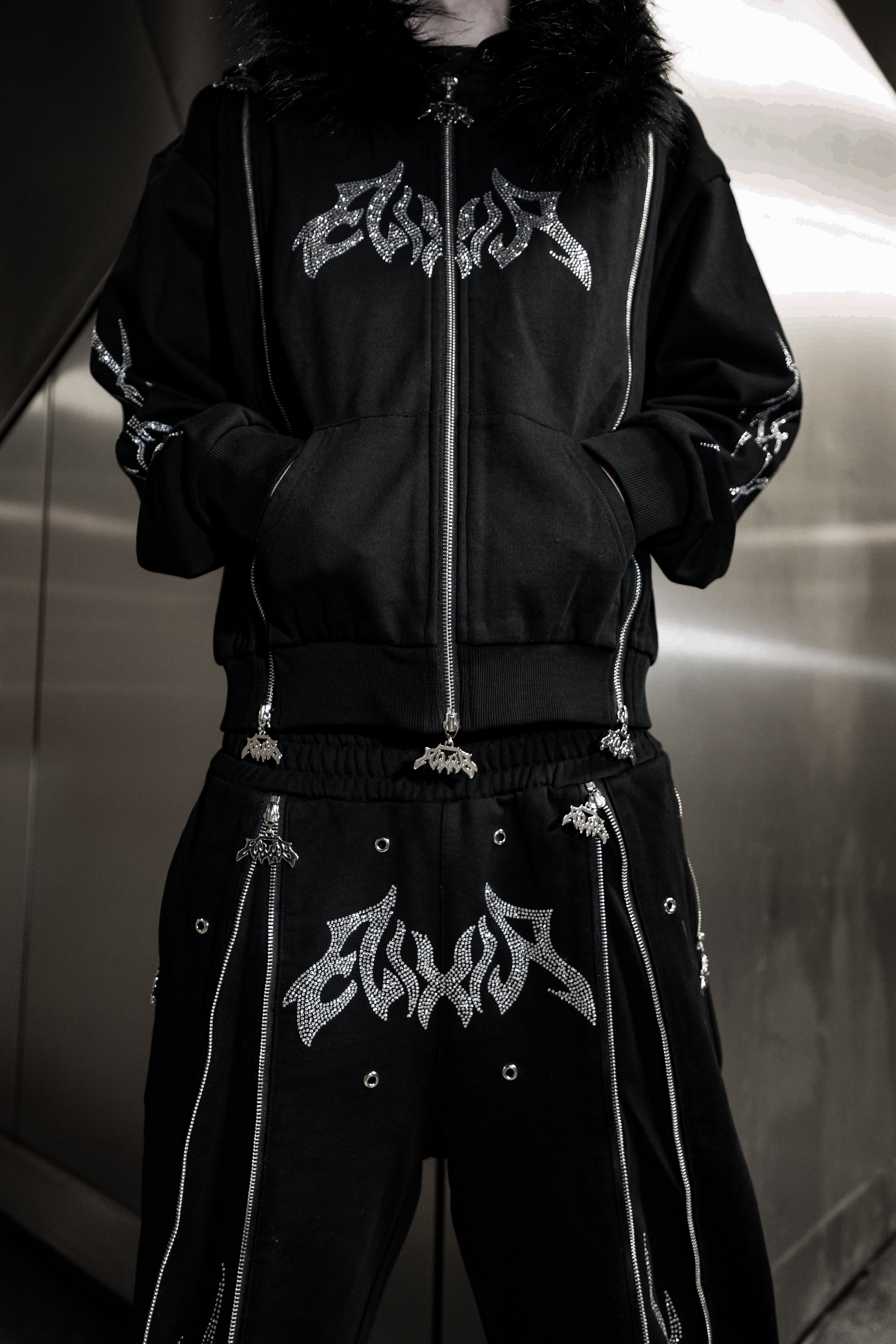 Elixir Rhinestones Tracksuit Pants