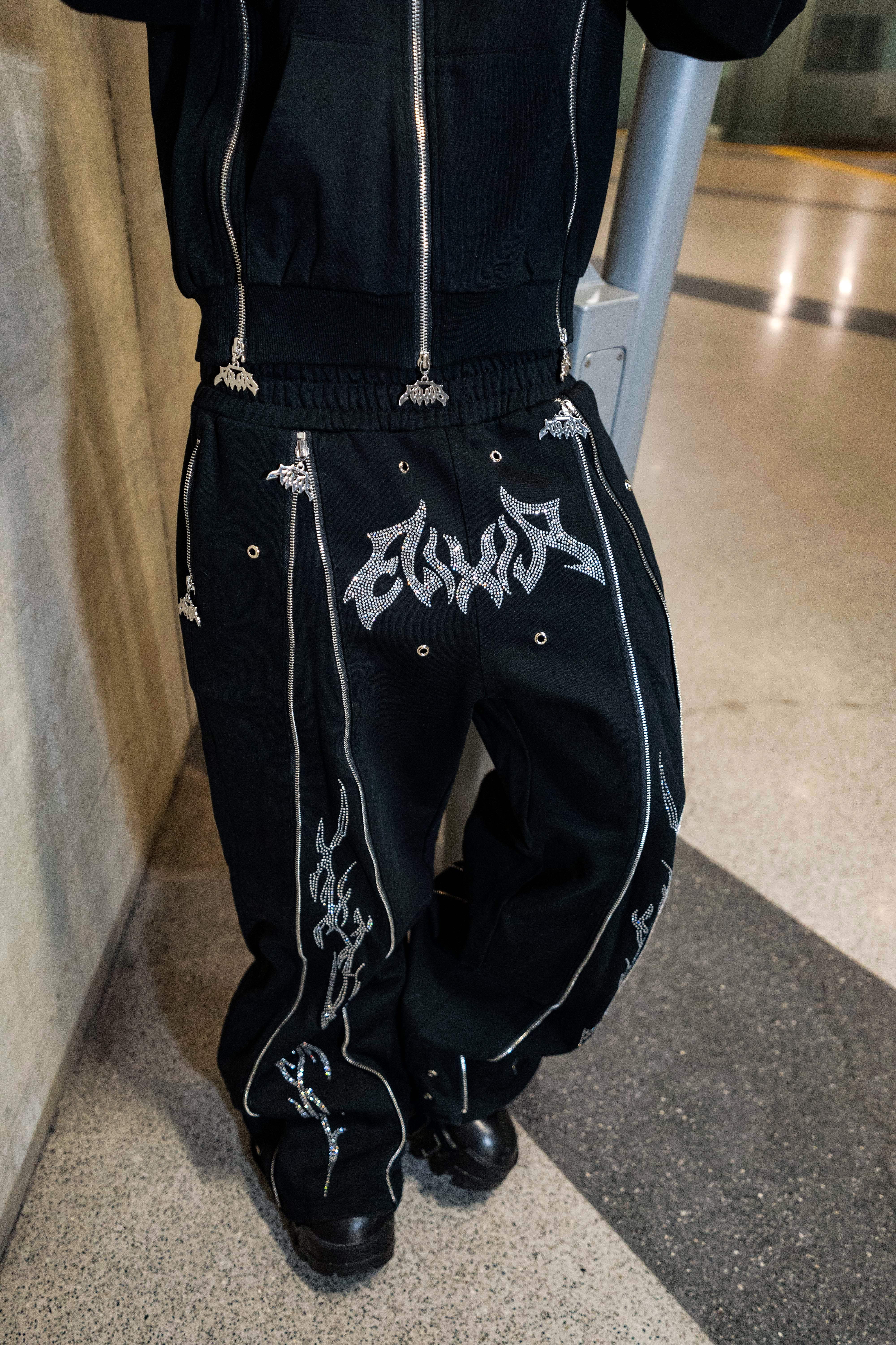 Elixir Rhinestones Tracksuit Pants