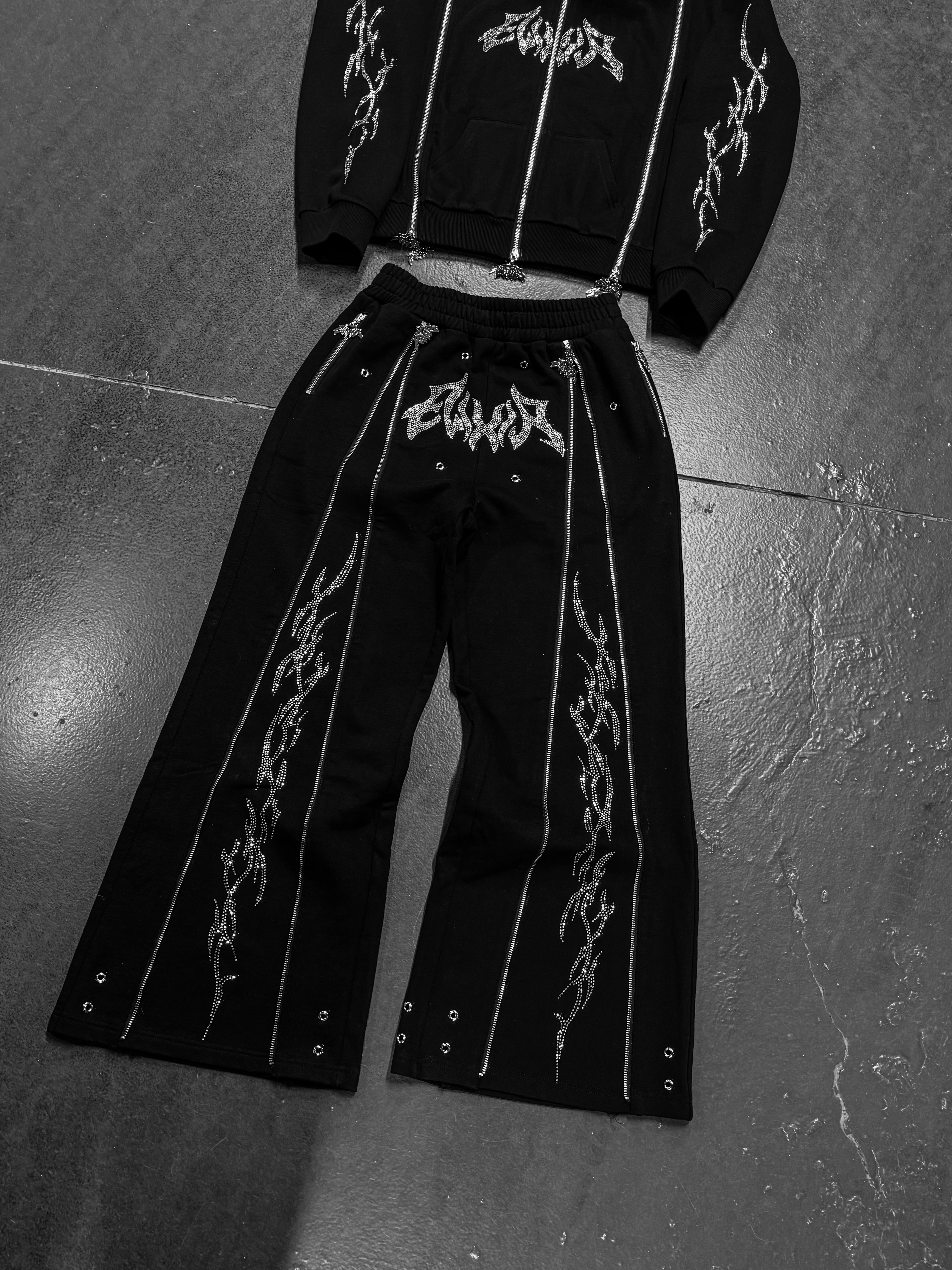 Elixir Rhinestones Tracksuit Pants