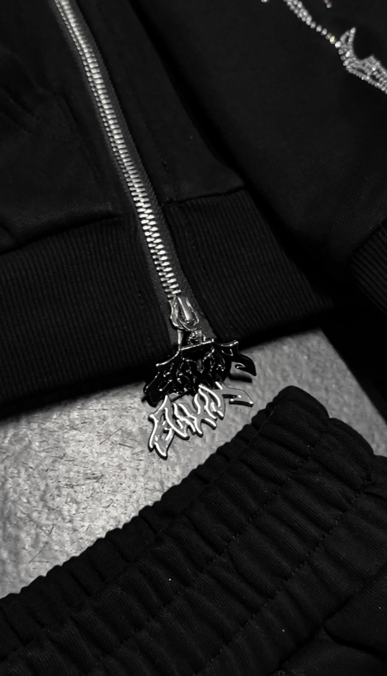 Elixir Rhinestones Tracksuit Zip-Up