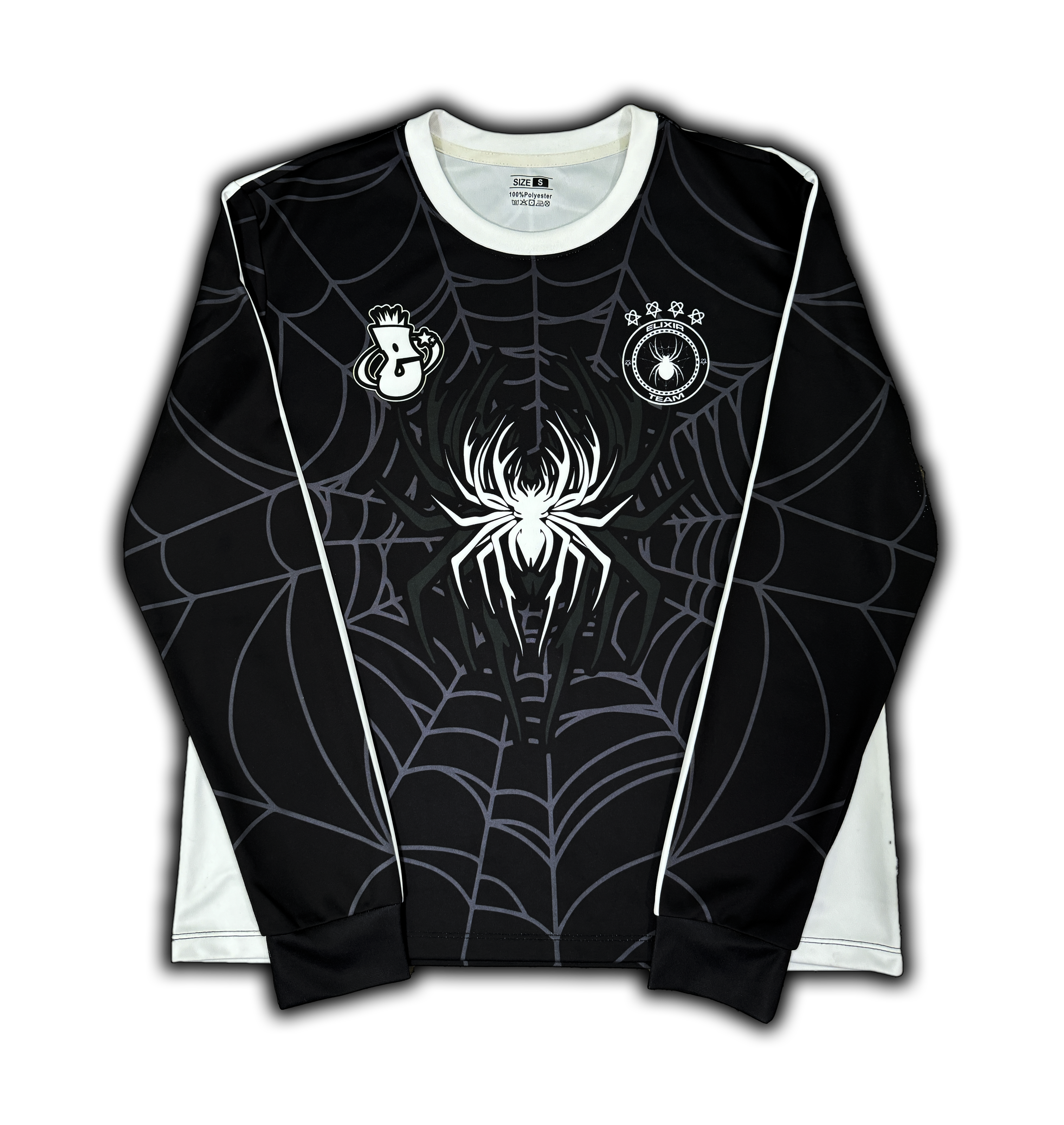 Elixir Spider Black Football T-Shirt