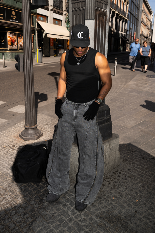 Elixir Gray Winter Denim Set Jeans