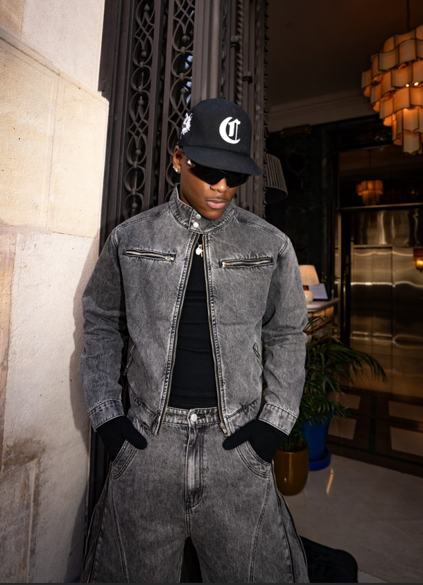 Elixir Gray Winter Denim Set Jacket