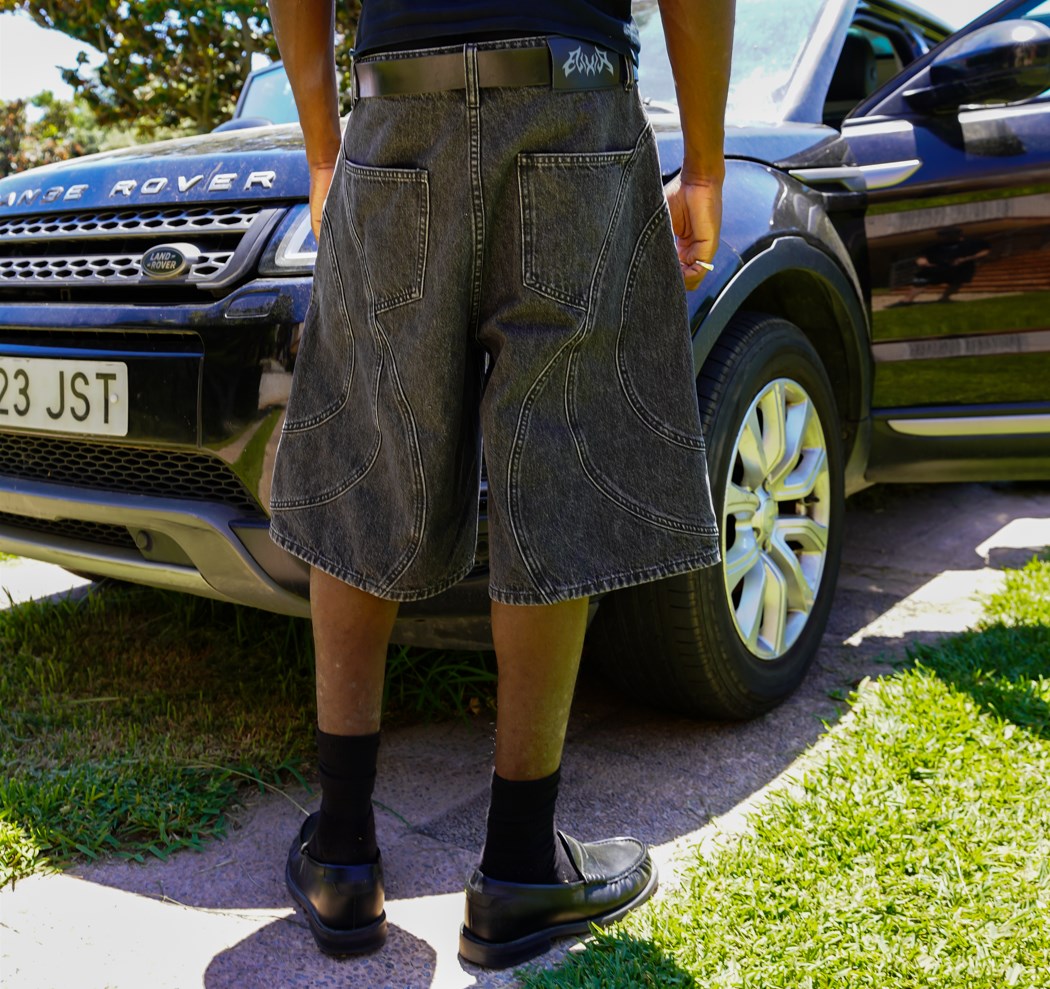 Elixir Gray Rare Pockets Jorts