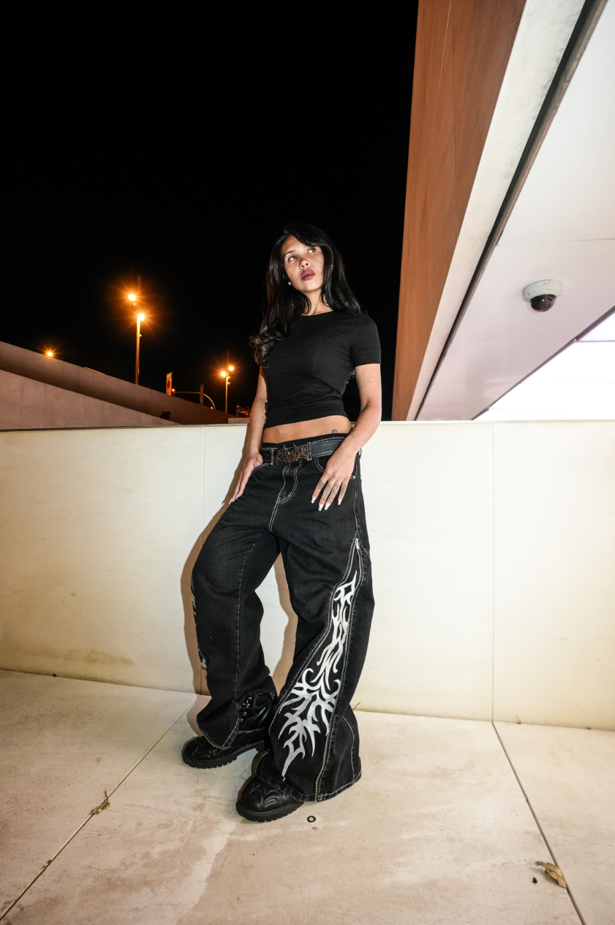 Elixir Cross Baggy Jeans