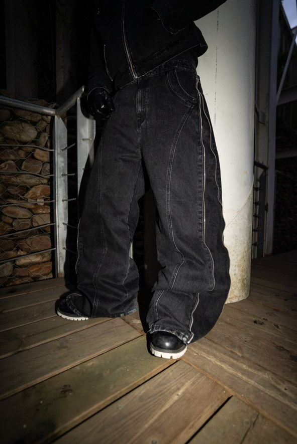 Elixir Black Winter Denim Set Jeans