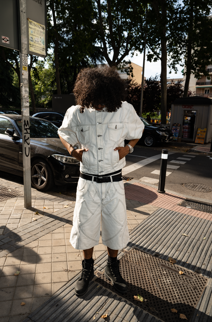Elixir White Denim Set JACKET