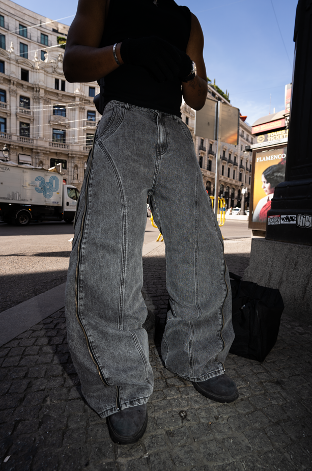 Elixir Gray Winter Denim Set Jeans