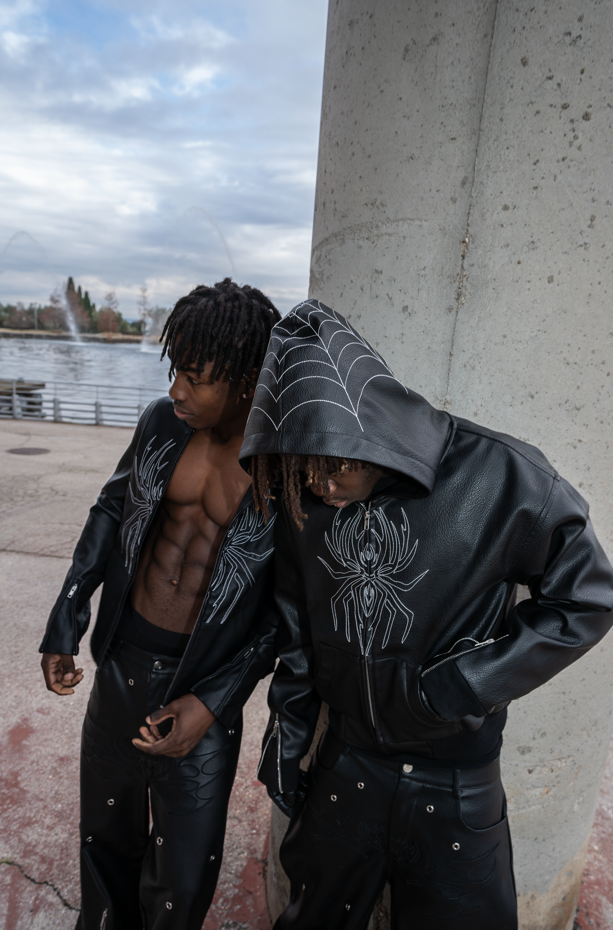Elixir Spider Black Leather Jacket