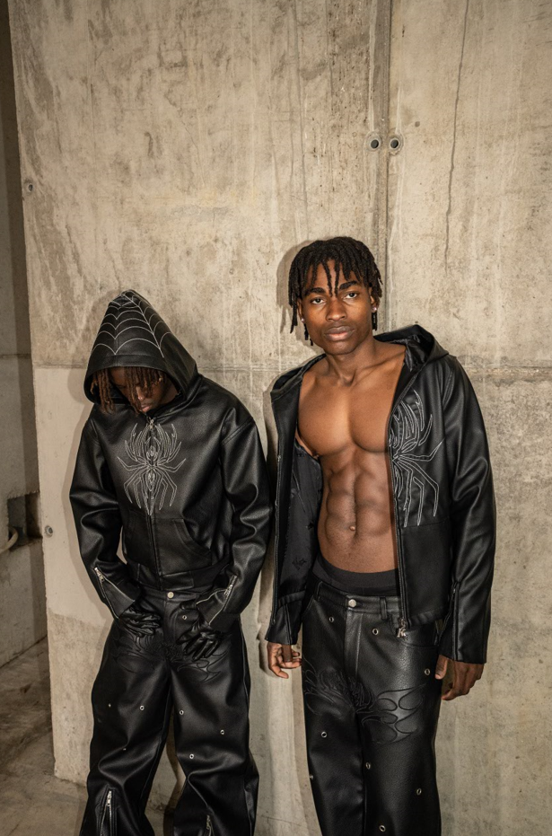 Elixir Spider Black Leather Jacket