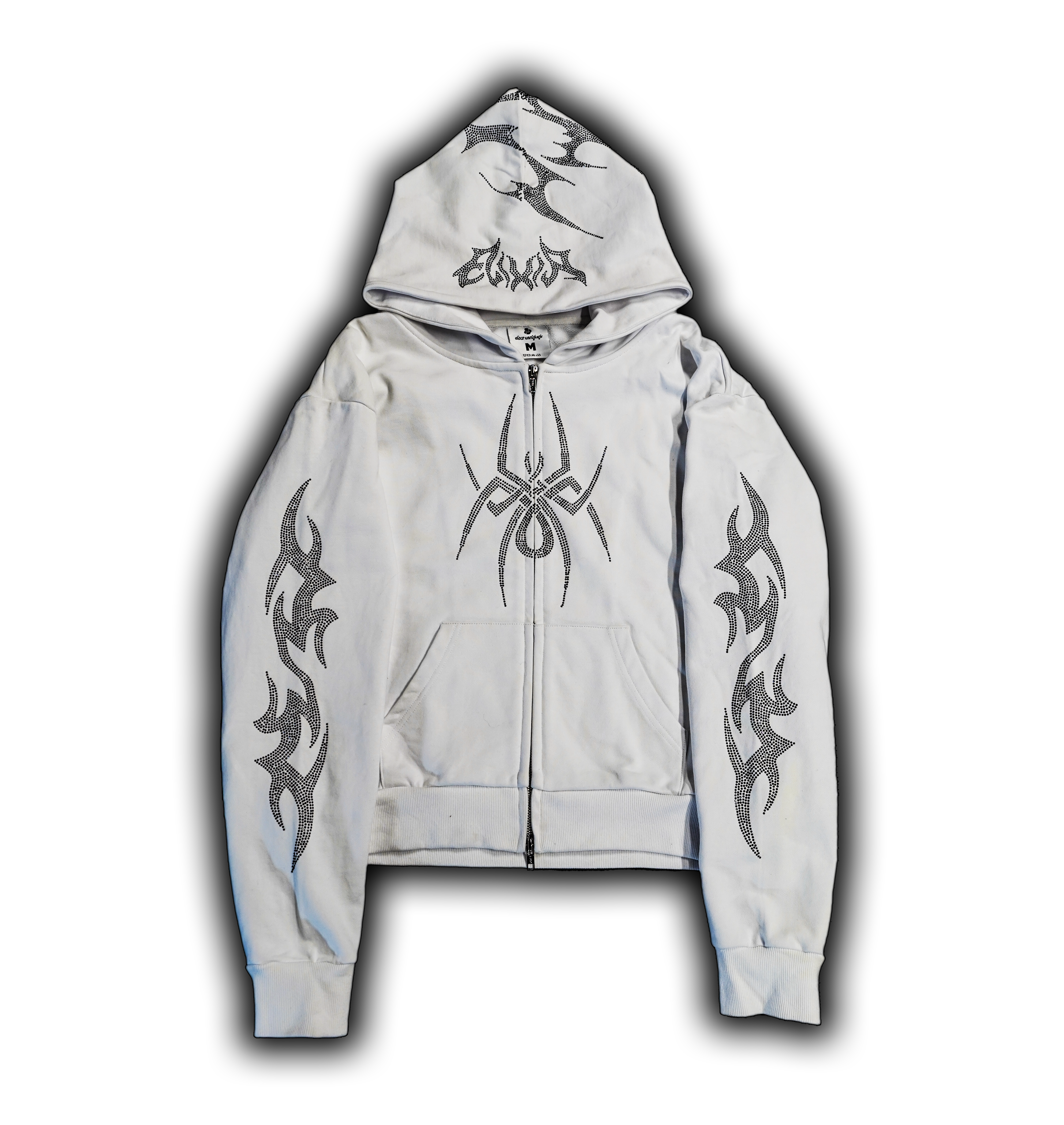 Elixir White Rhinestones v2 Zip Up