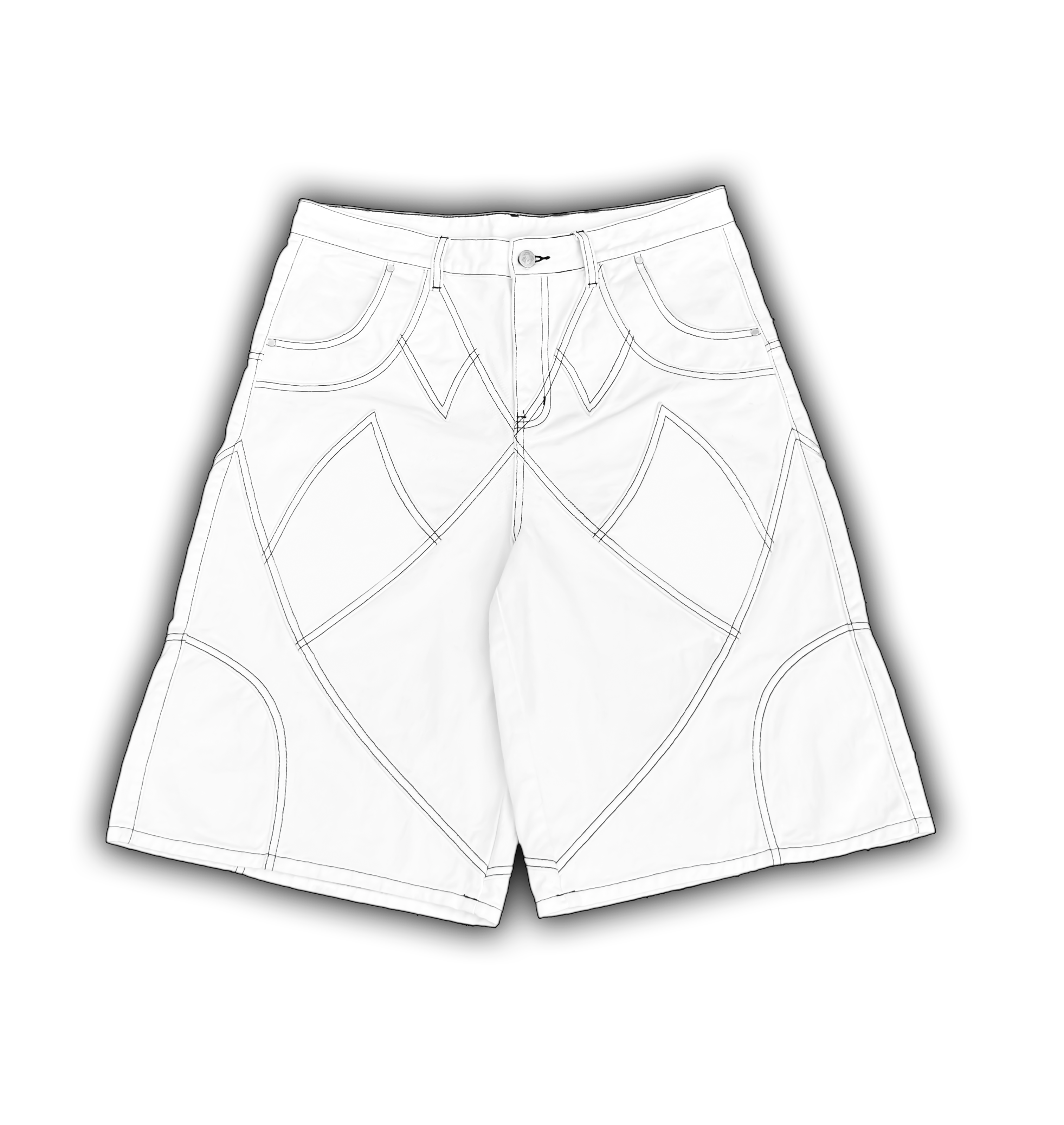Elixir White Denim Set JORTS