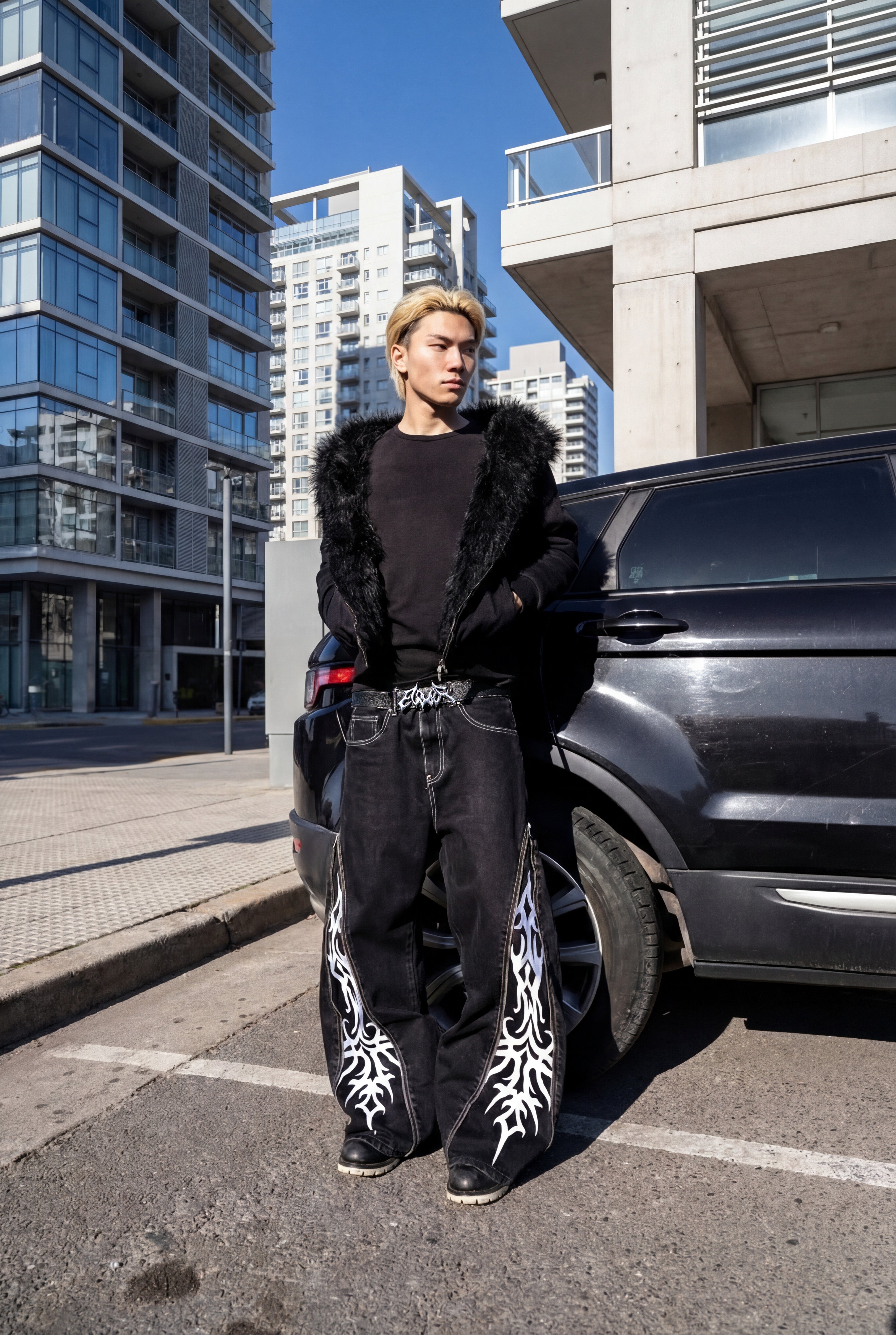 Elixir Cross Baggy Jeans