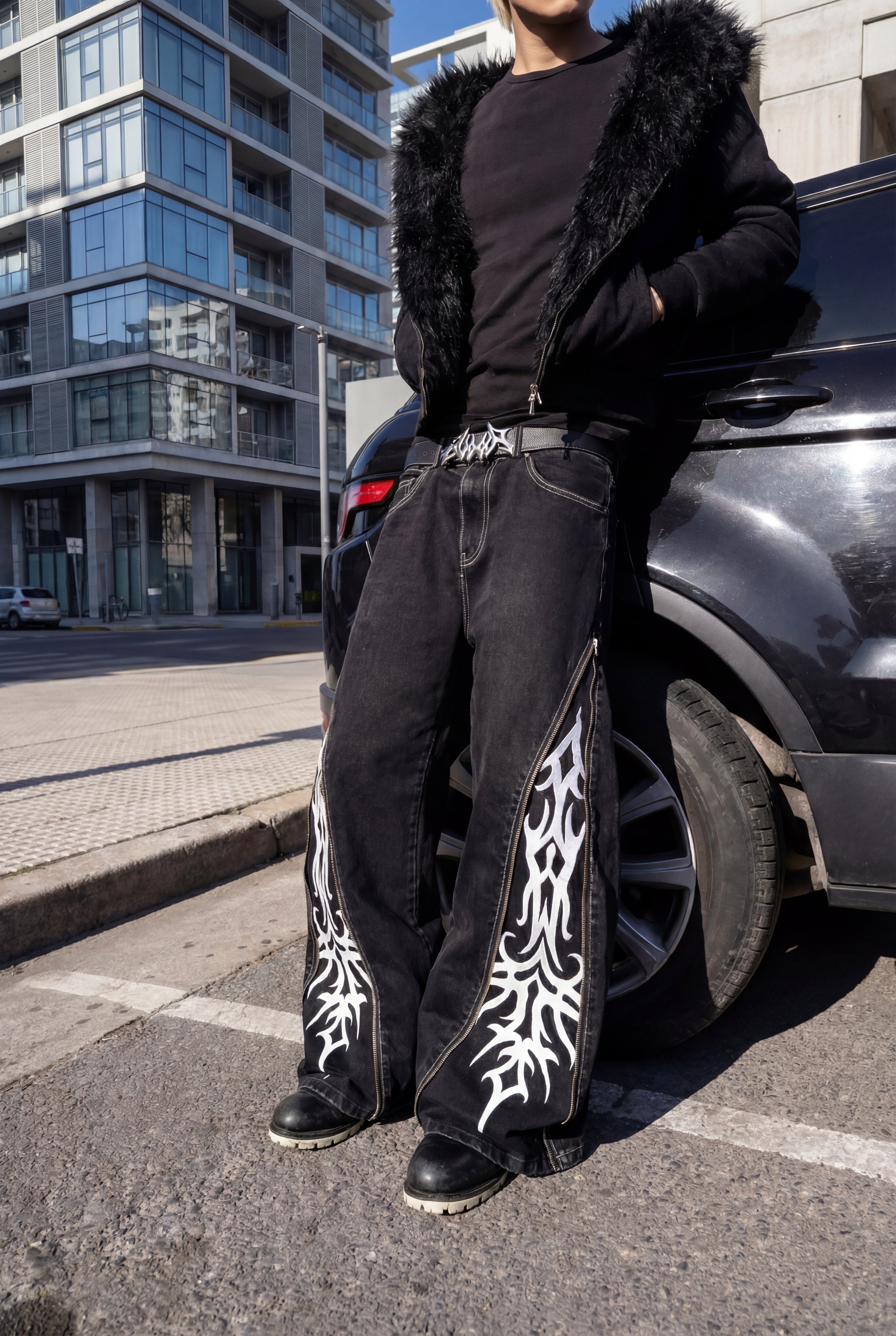 Elixir Cross Baggy Jeans