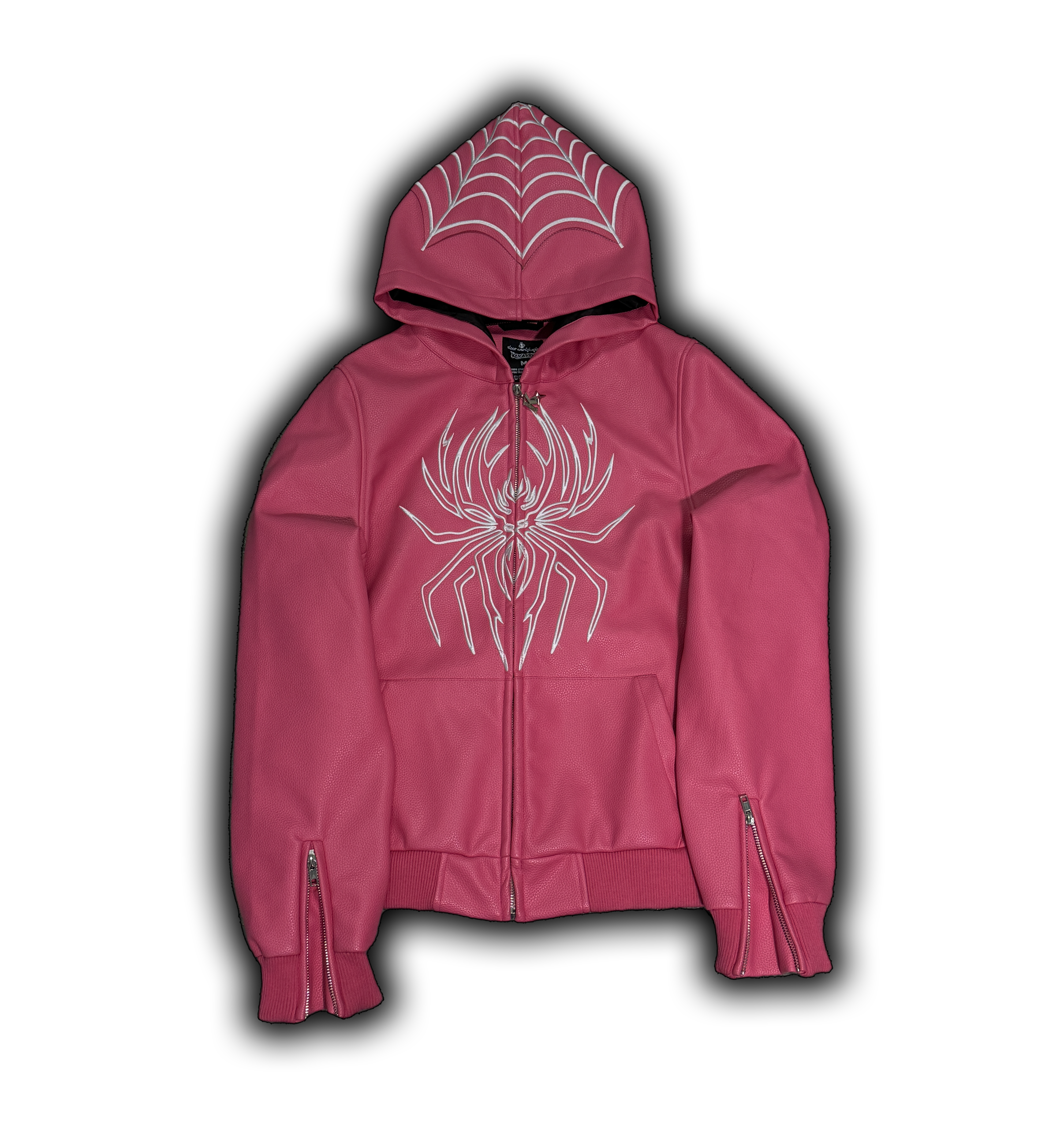 Elixir Spider Pink Leather Jacket