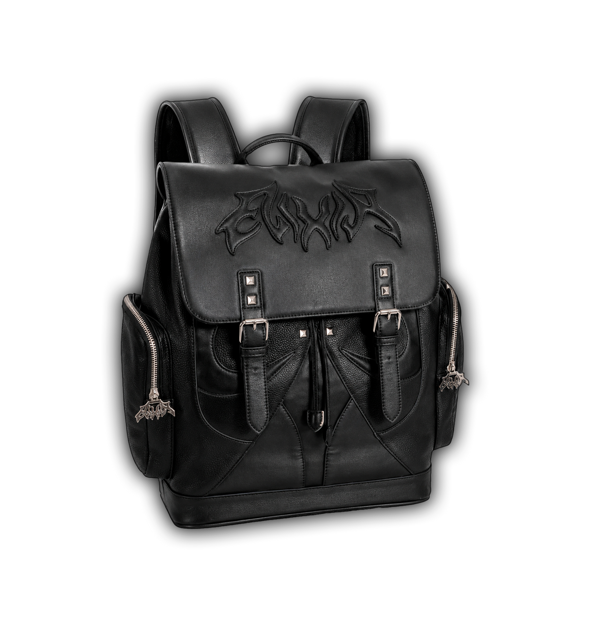 Elixir Black Leather Backpack