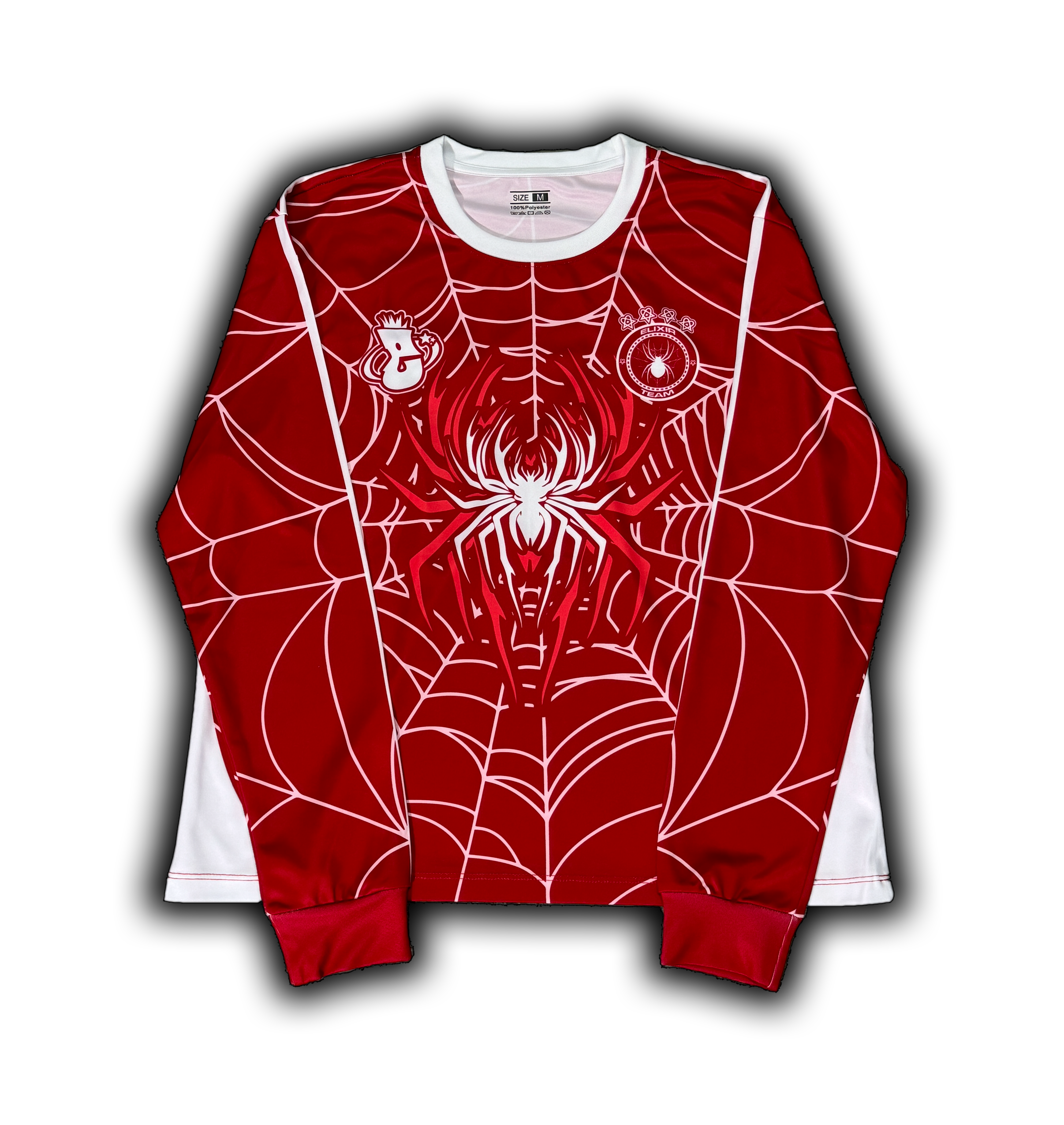 Elixir Spider Red - White Football T-Shirt