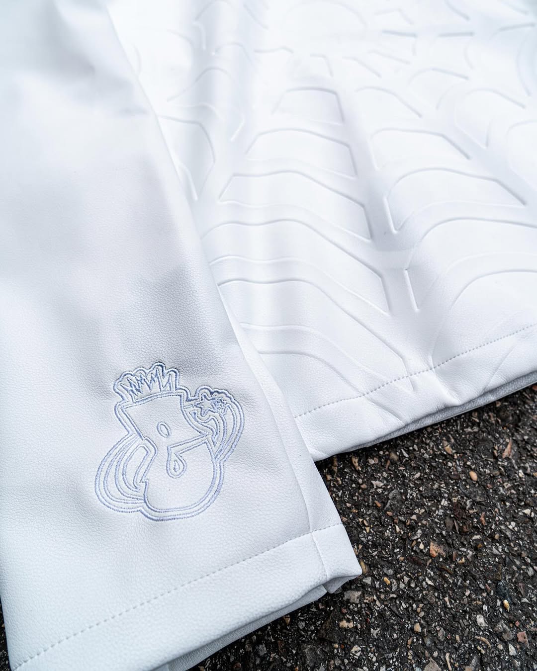 Elixir Spider White Leather Jacket