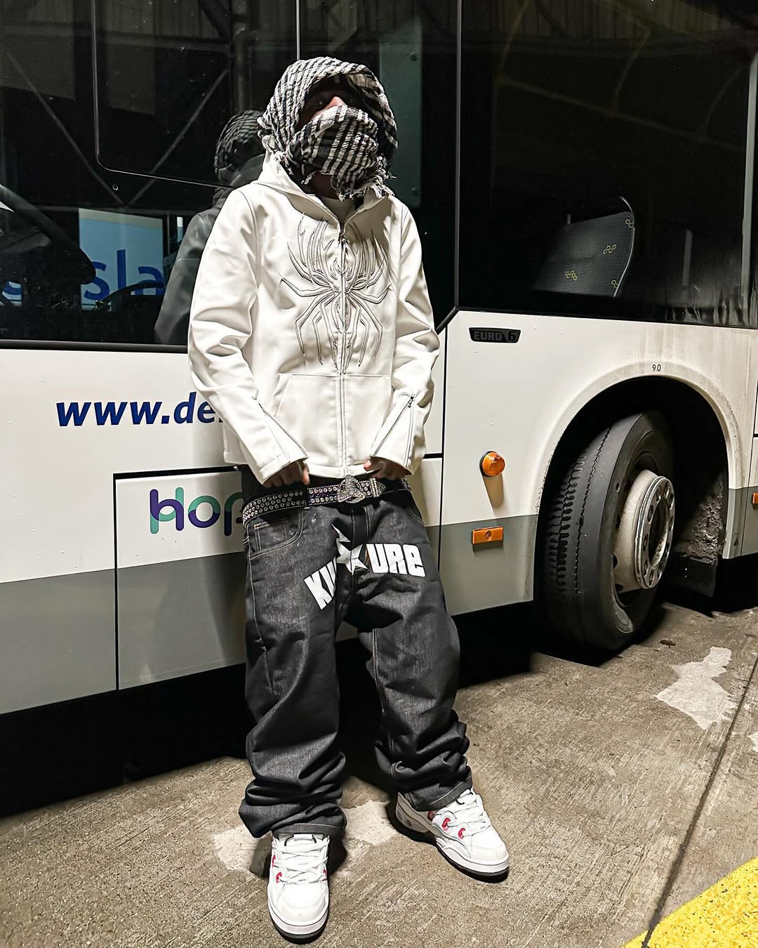 Elixir Spider White Leather Jacket