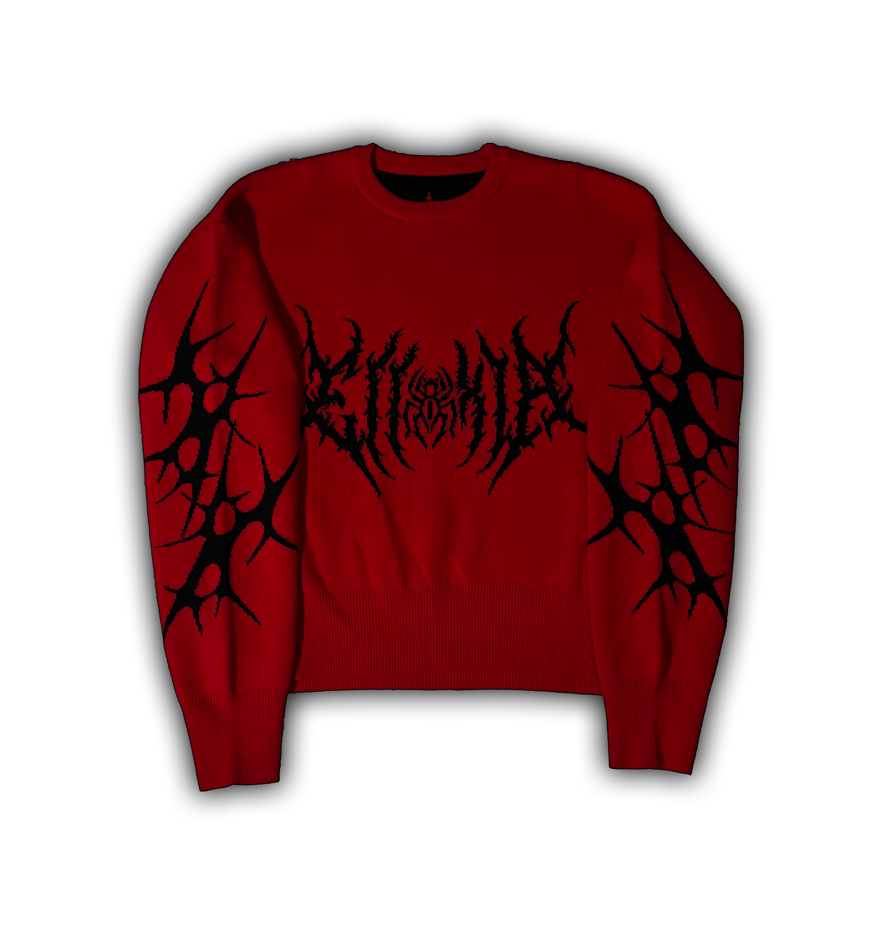 Elixir Red Tribal Sweater