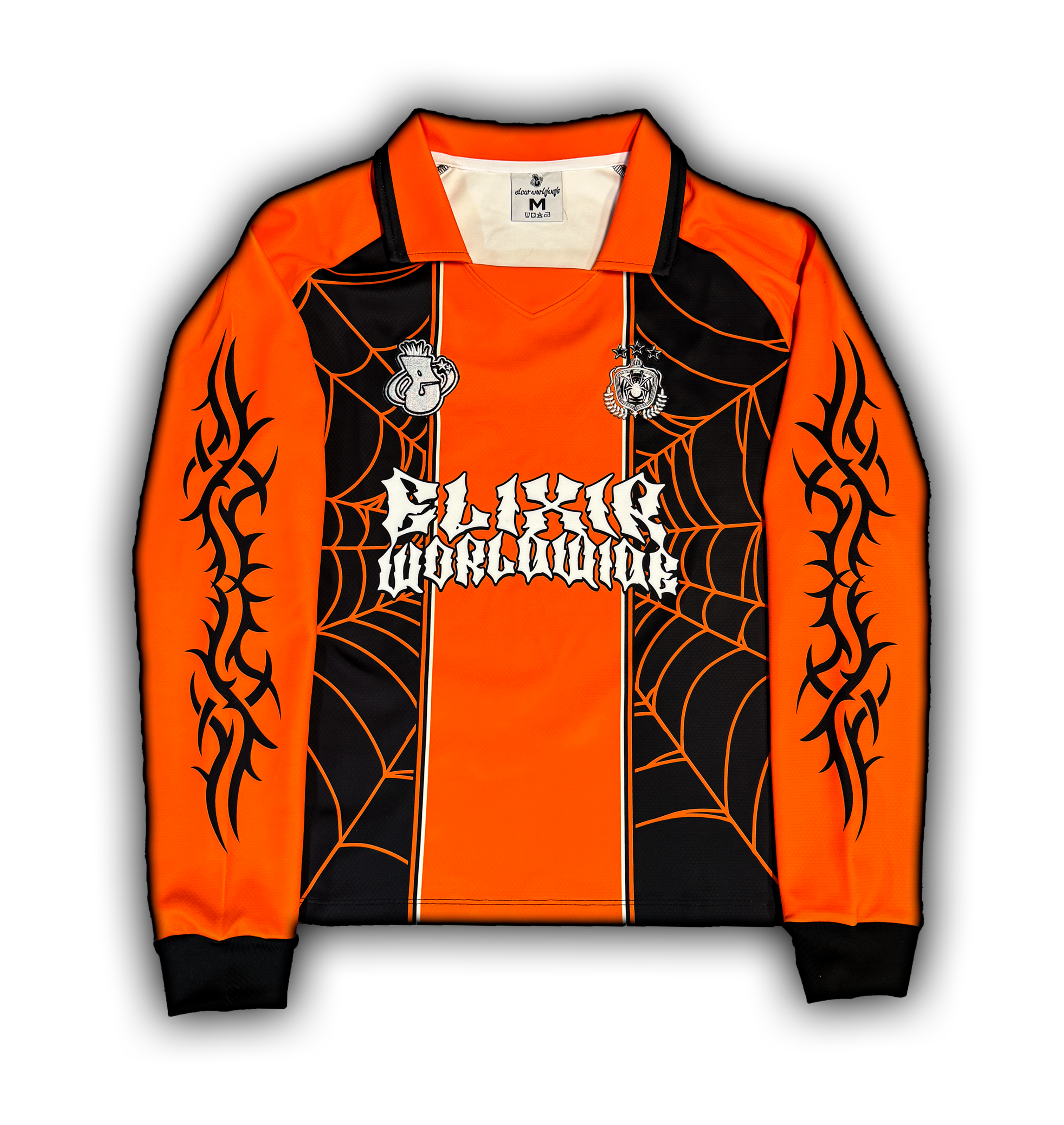 Elixir Orange Long Sleeve 00 Football Jersey