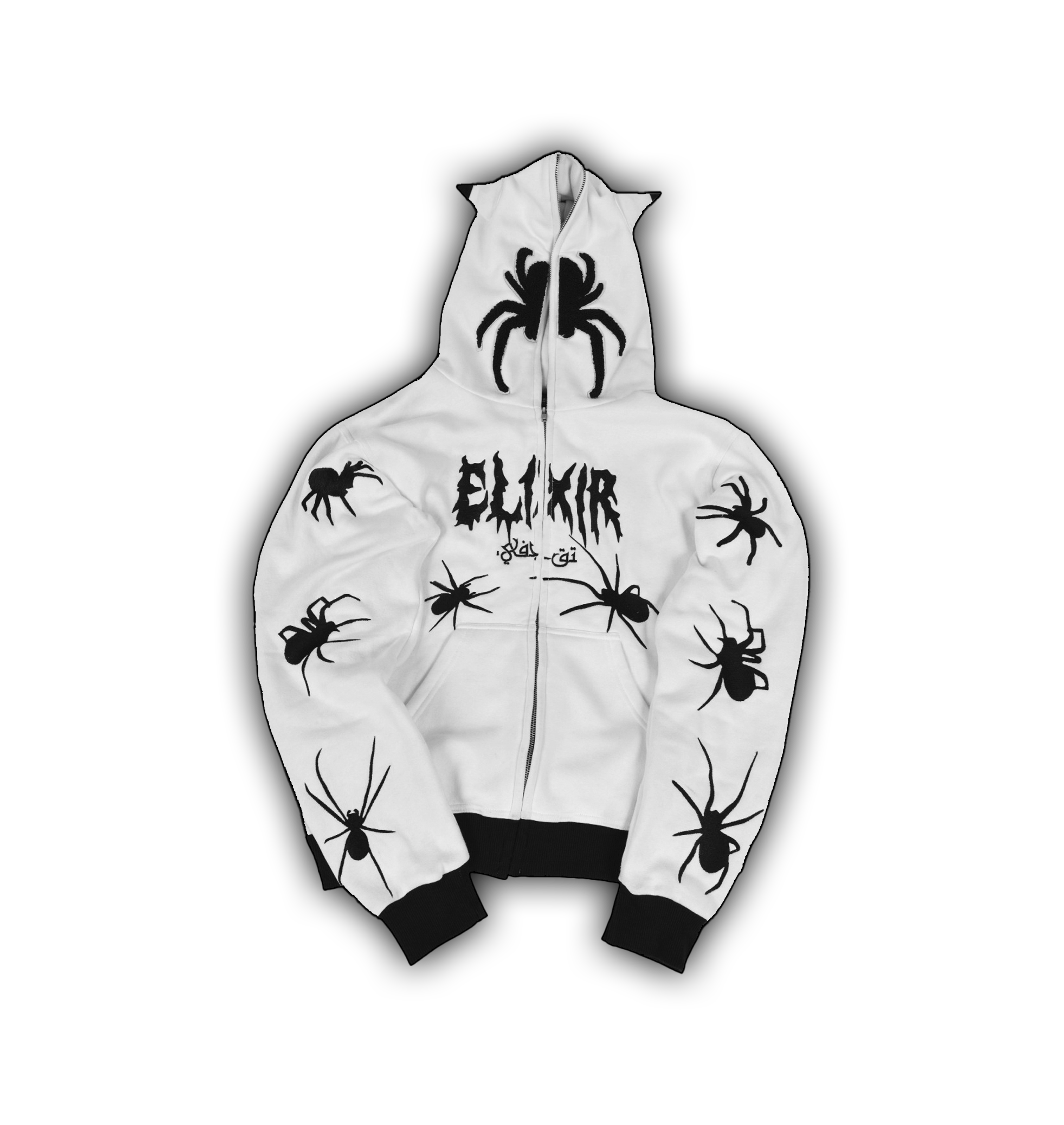 Elixir Spiders White Full Zip