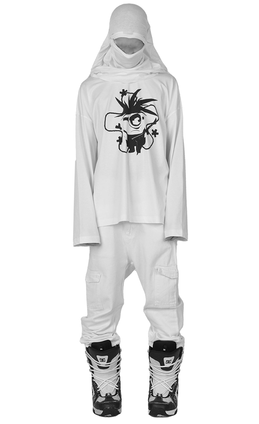 Elixir Punk Minion Long-Sleeve White Tee