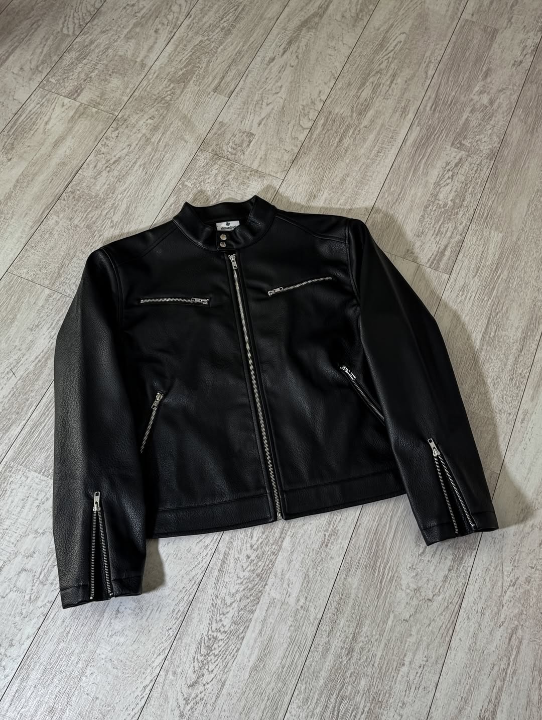 Elixir Biker Black Leather Jacket