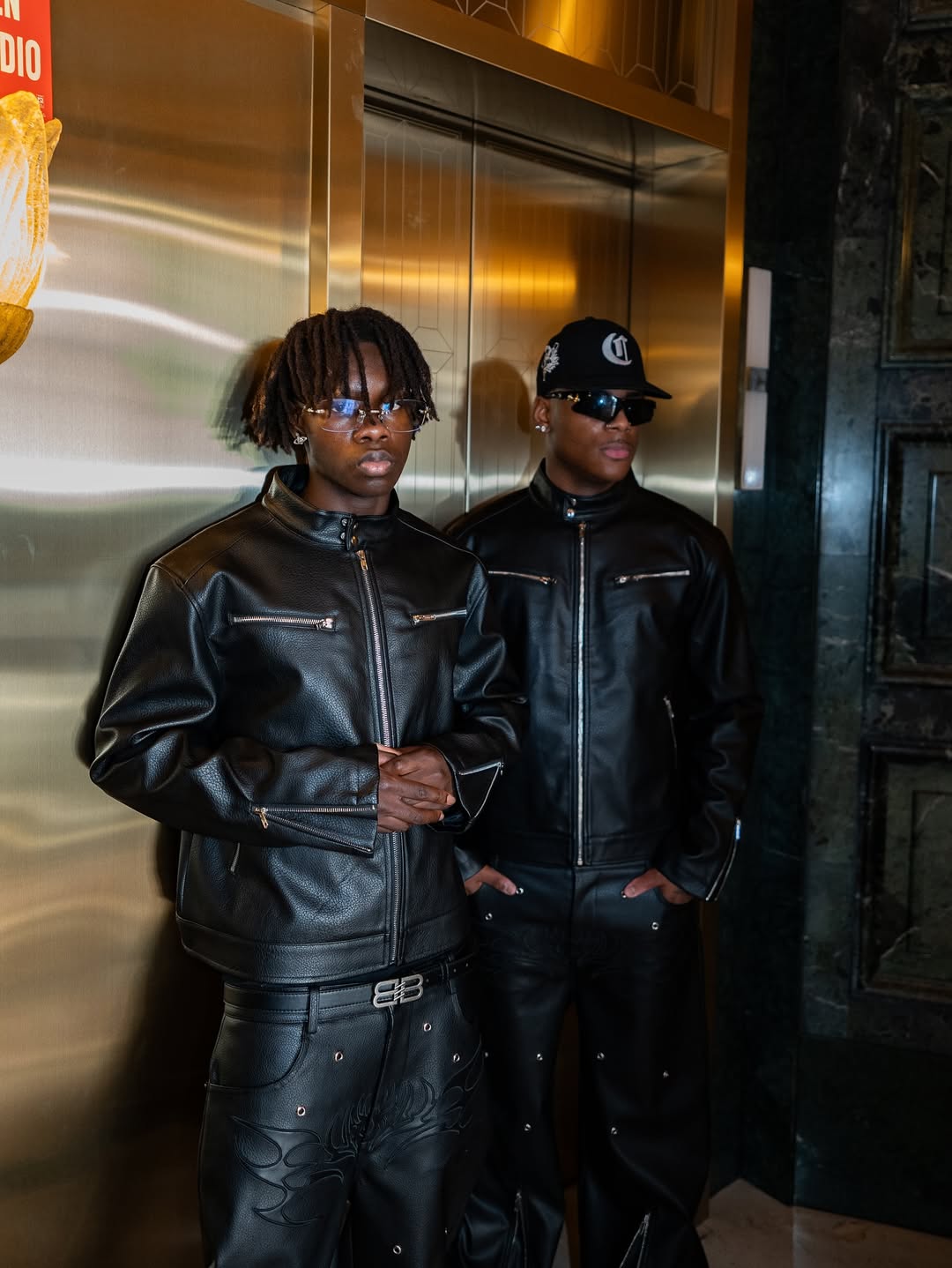 Elixir Biker Black Leather Jacket