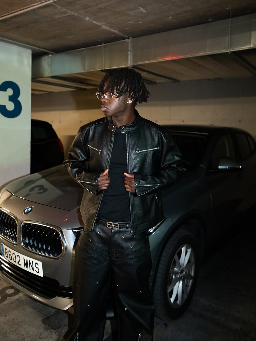 Elixir Biker Black Leather Jacket