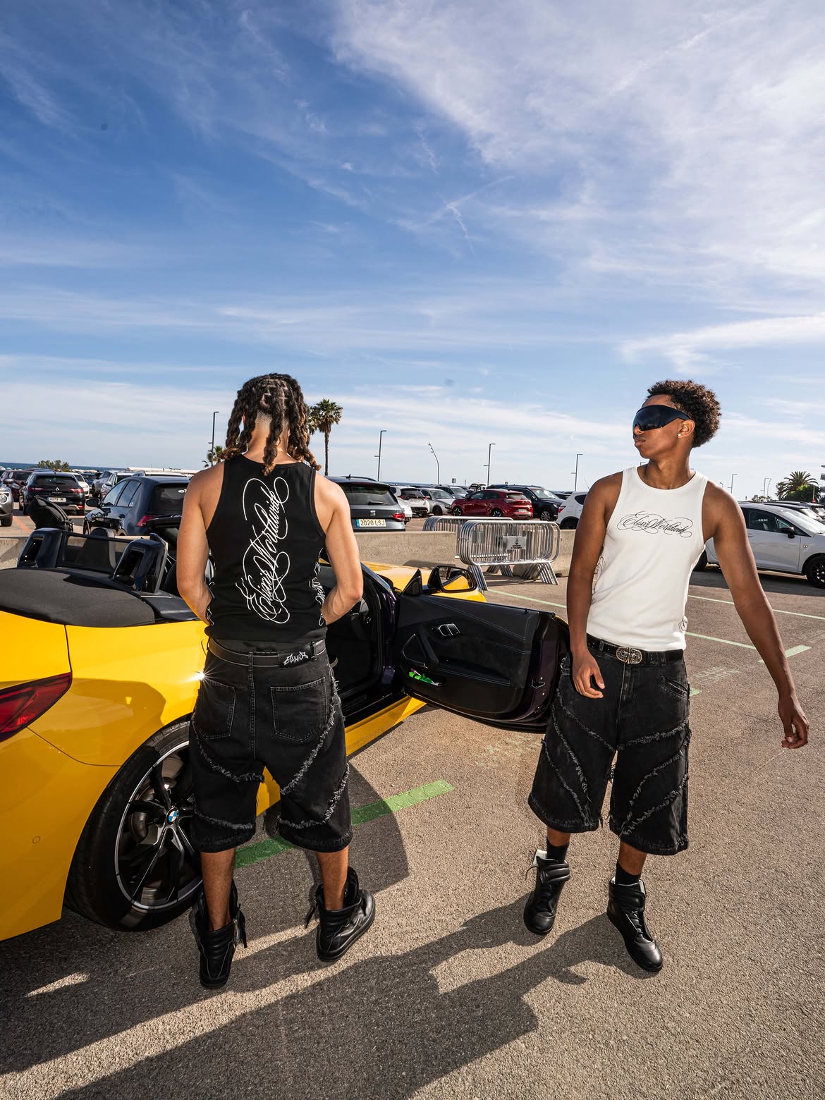 Elixir Black Cursive Tank Top