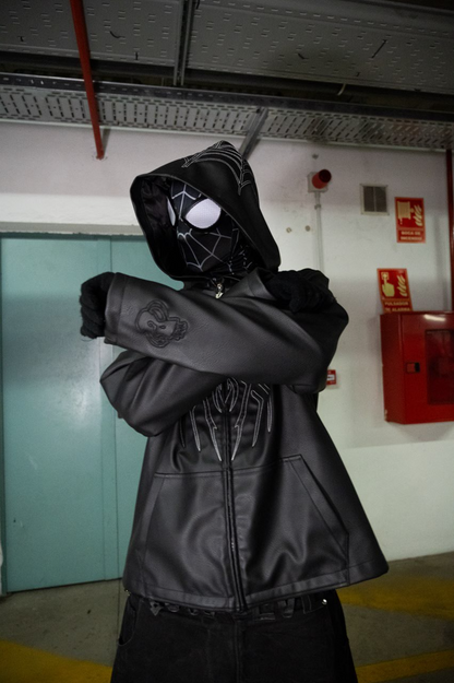 Elixir Spider Black Leather Jacket