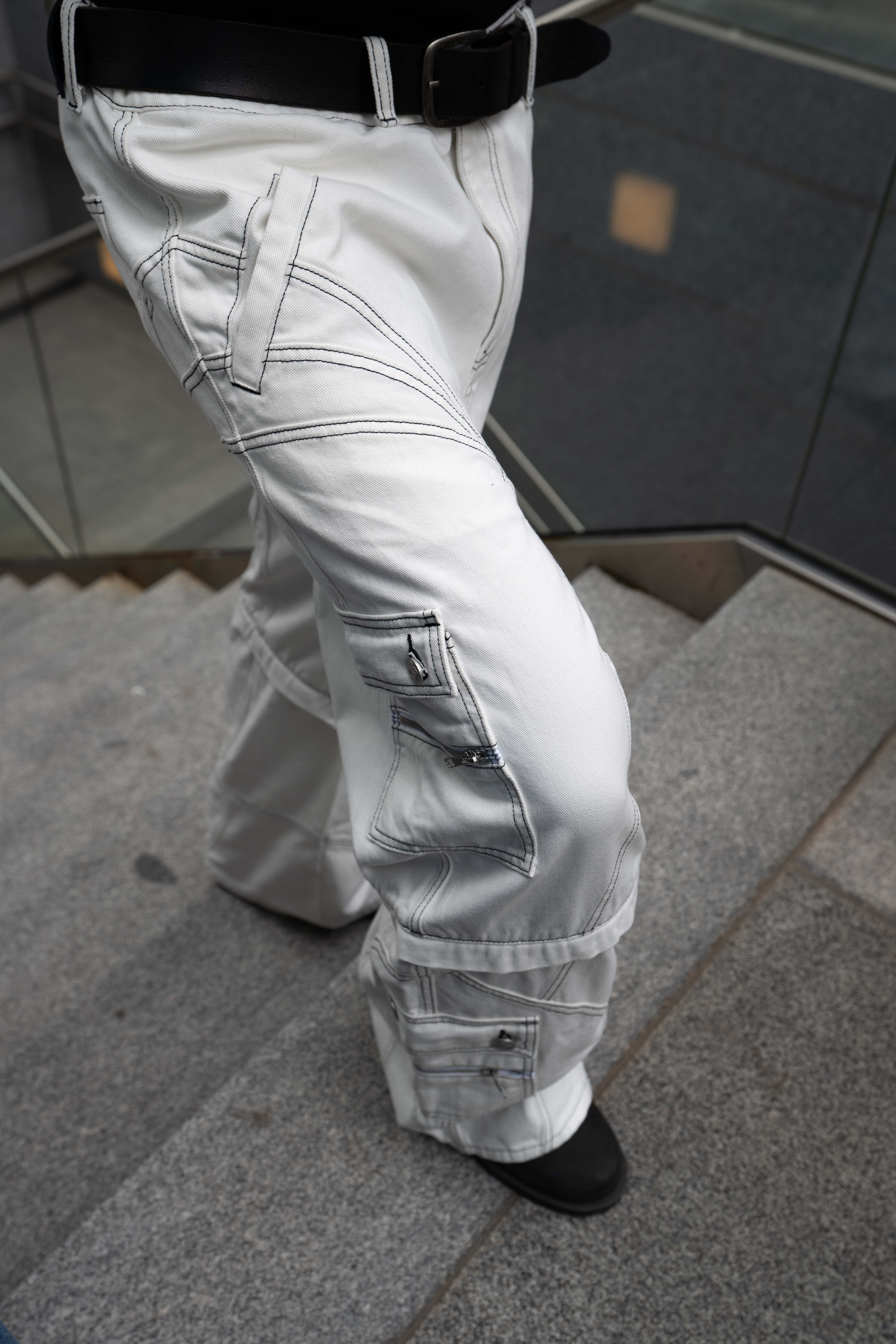 Elixir Detachable White Jeans