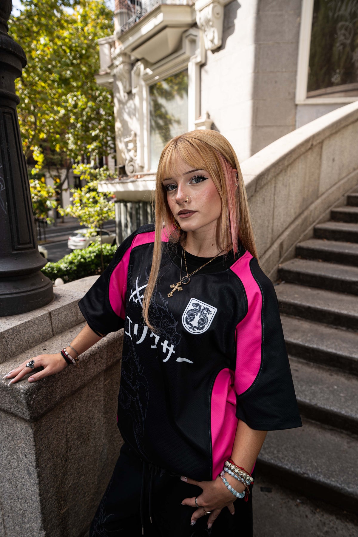 Elixir Japan Pink Football Jersey