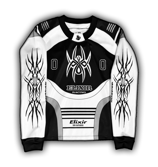 Elixir Racing Motocross White Jersey