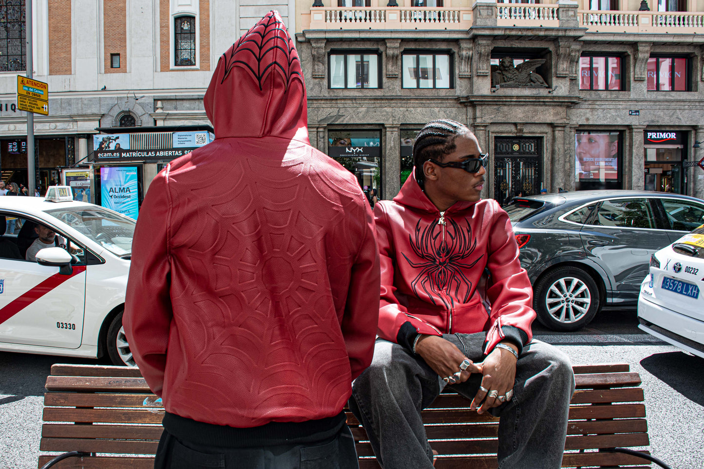 Elixir Spider Red Leather Jacket