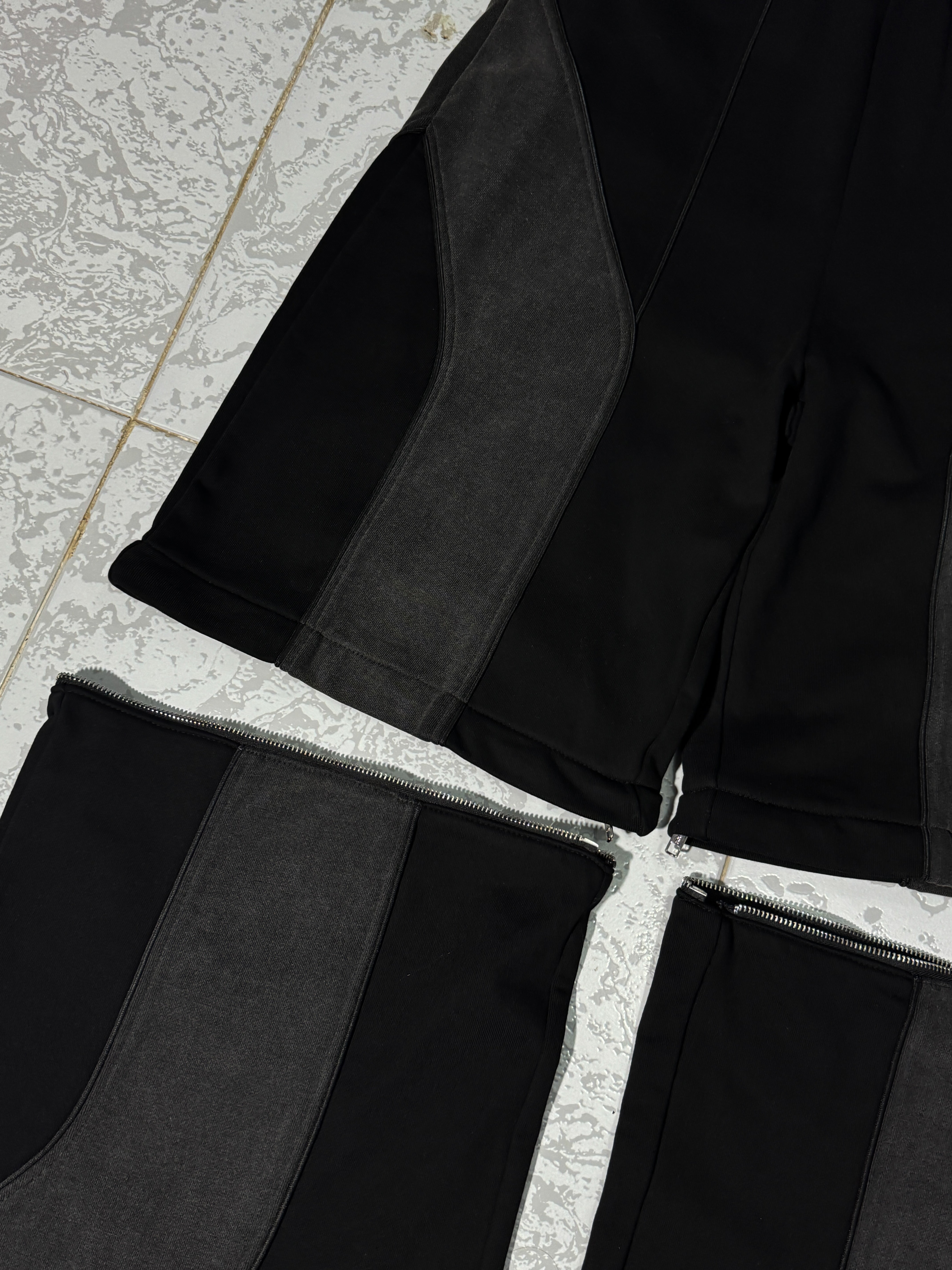 Elixir Detachable Gray-Black Tracksuit Pants