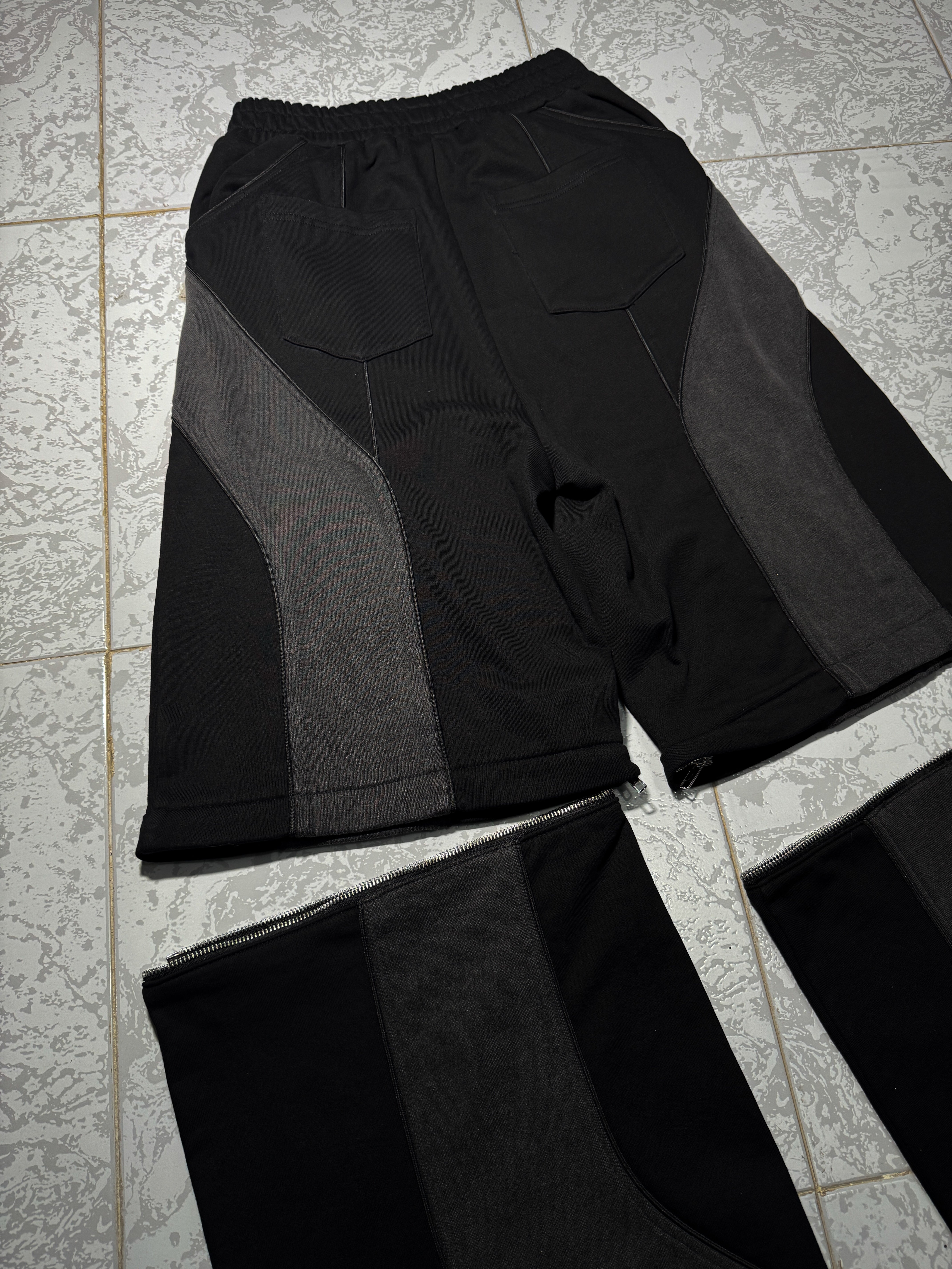 Elixir Detachable Gray-Black Tracksuit Pants