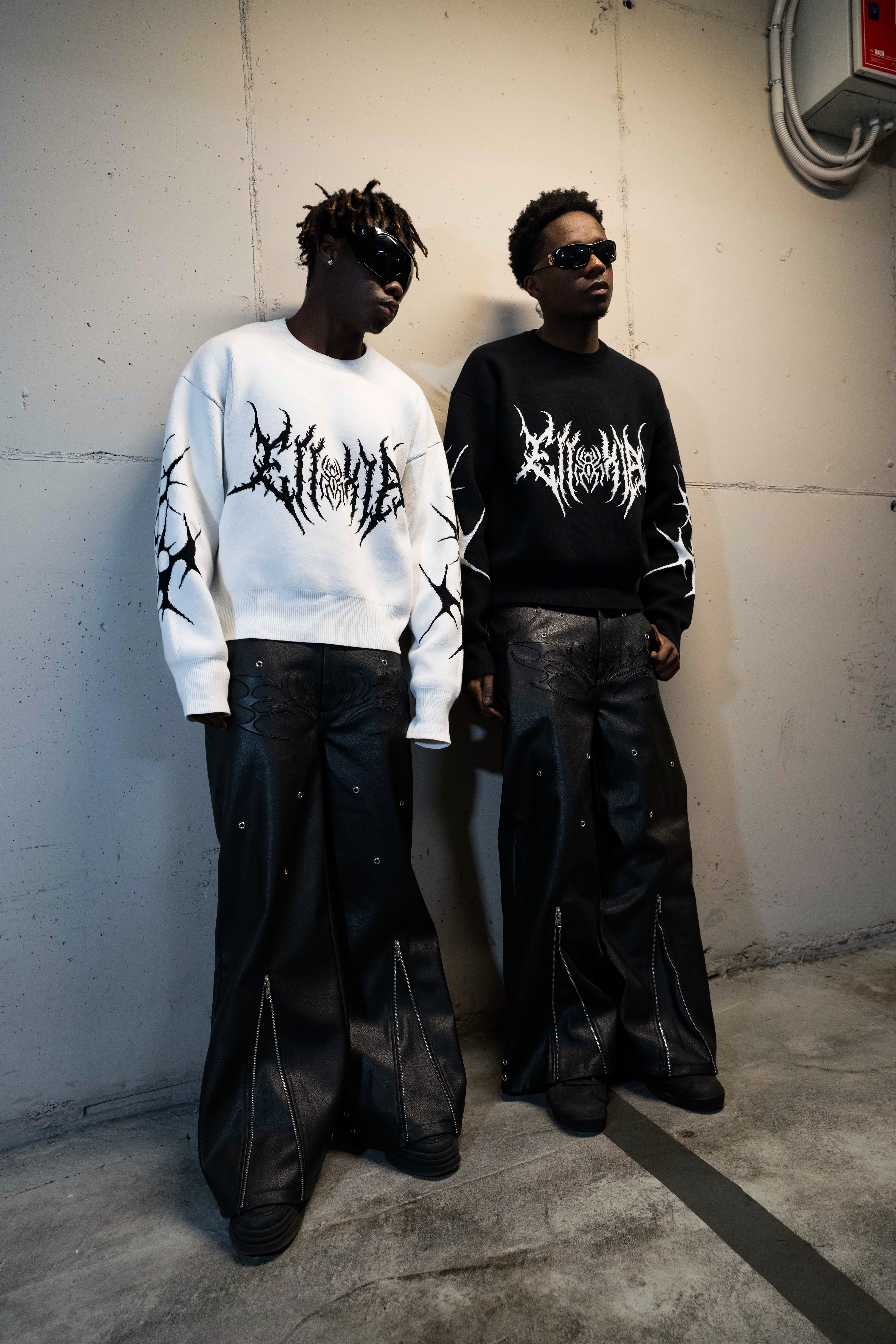 Elixir Black Tribal Sweater