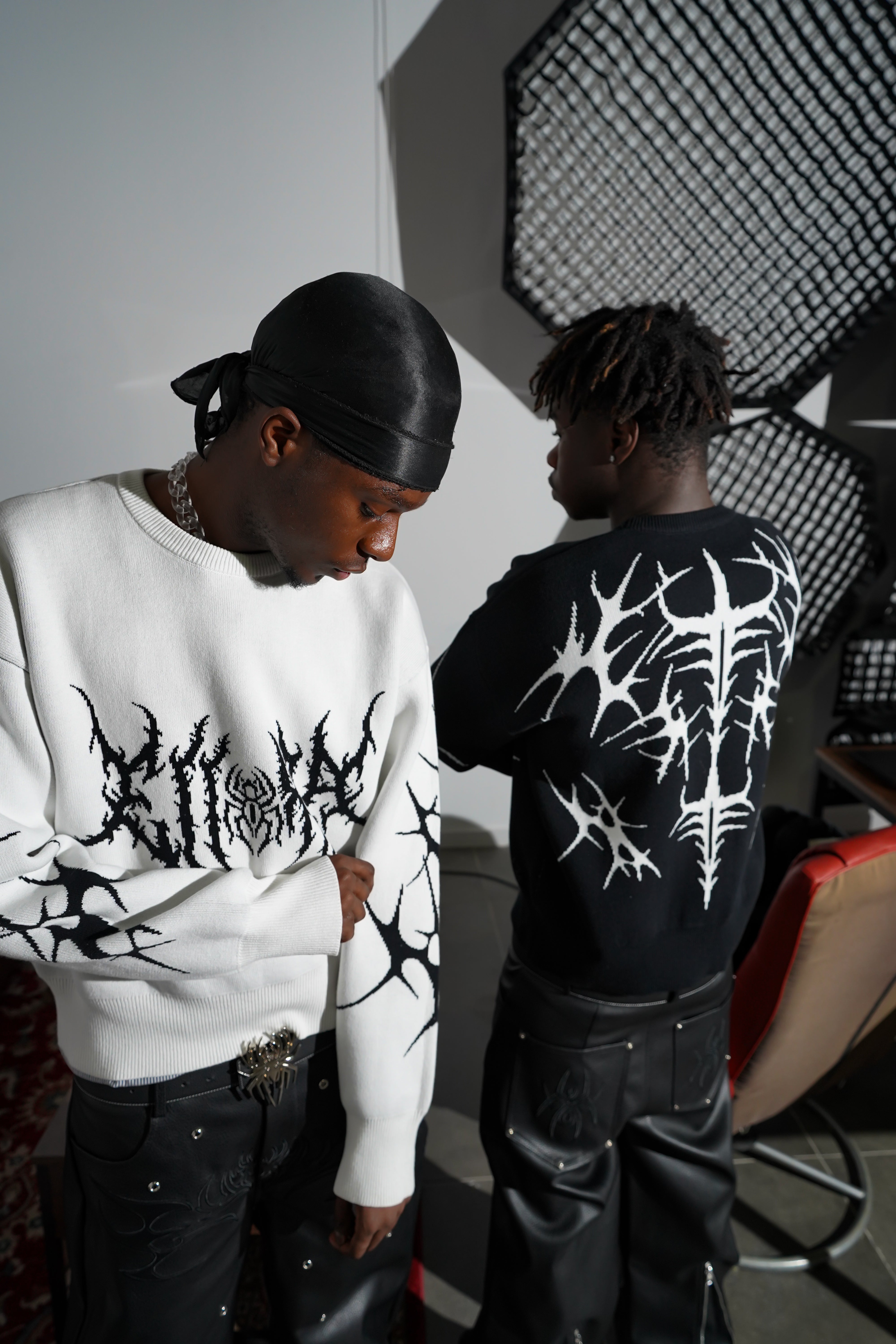 Elixir Black Tribal Sweater