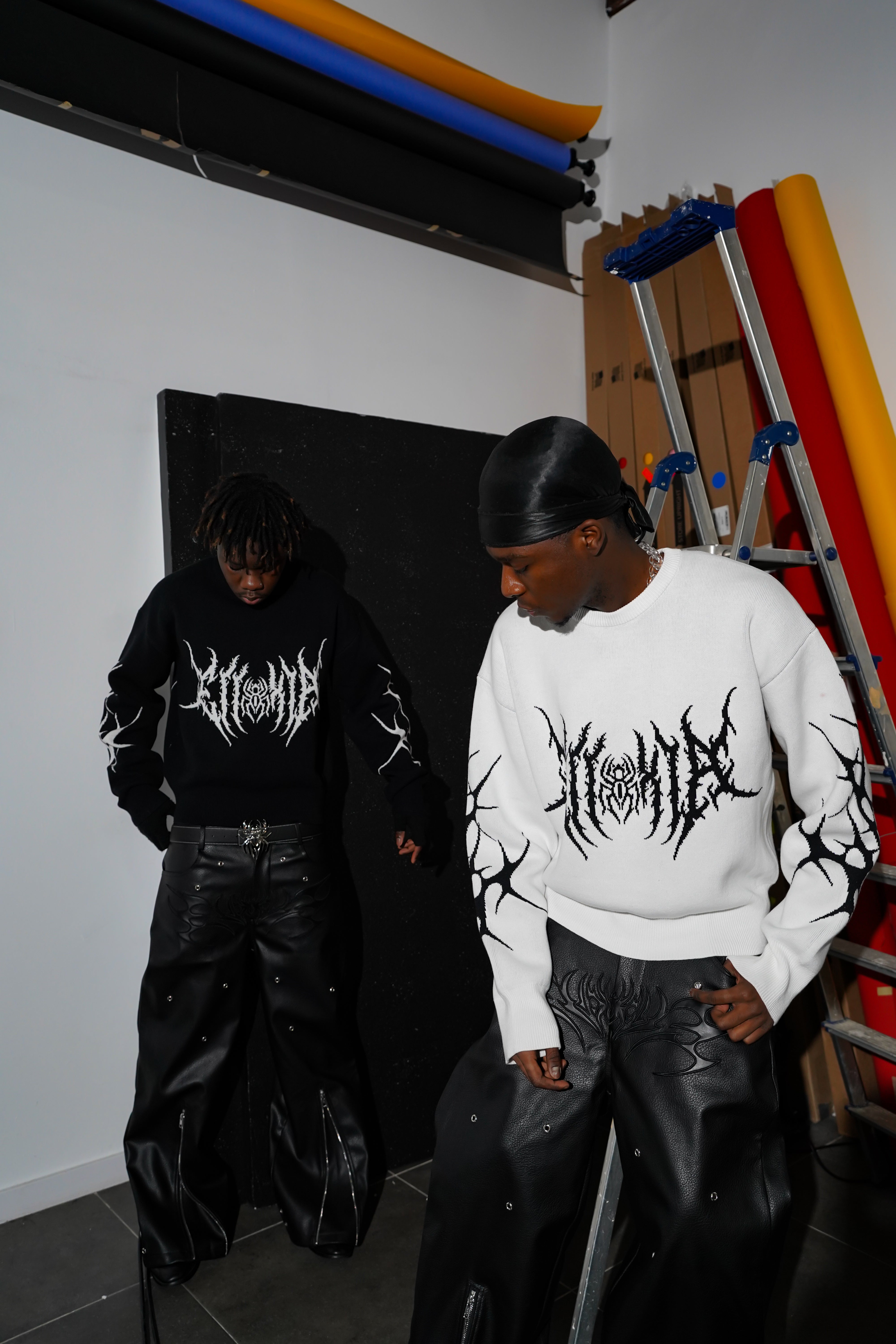 Elixir Black Tribal Sweater