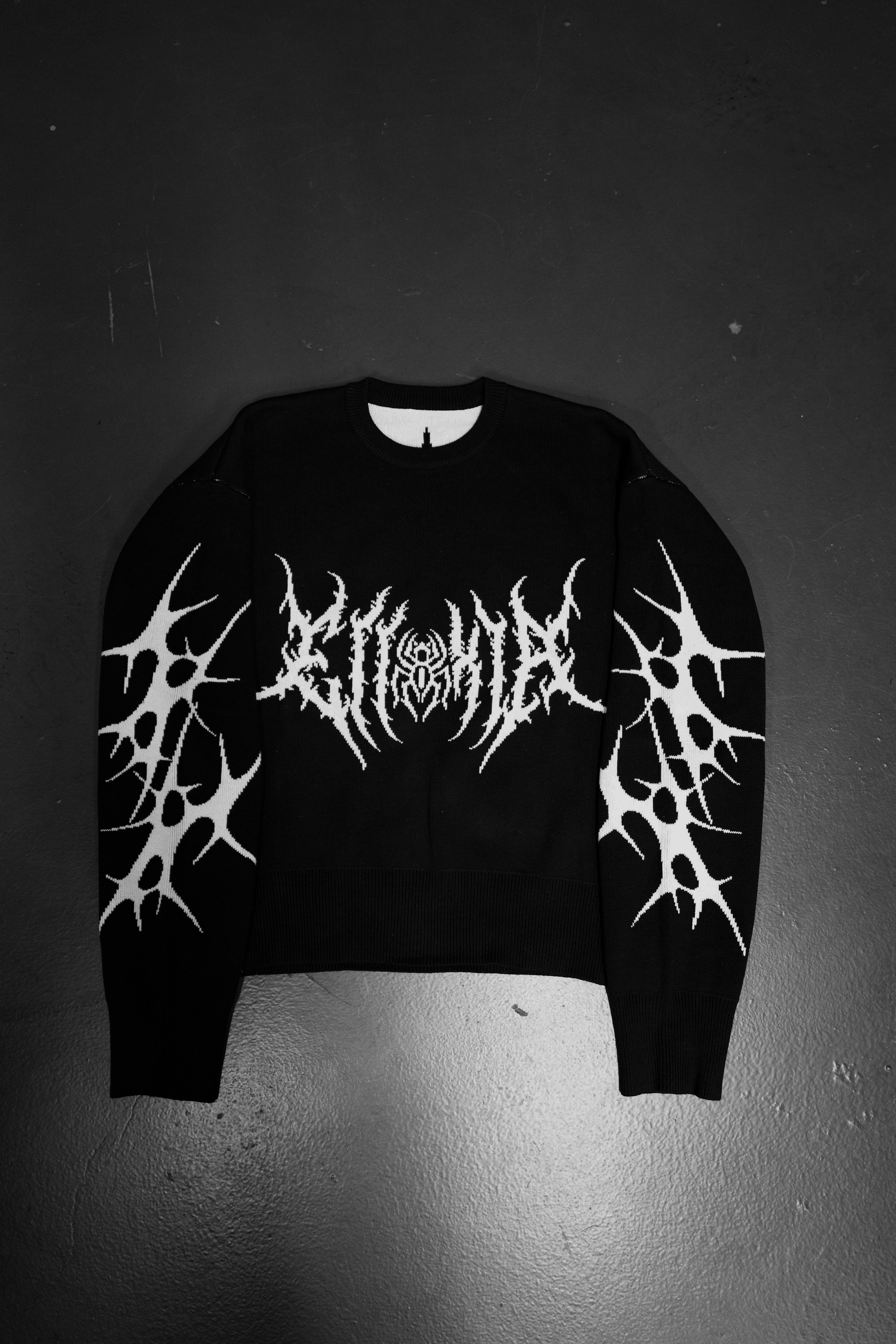 Elixir Black Tribal Sweater