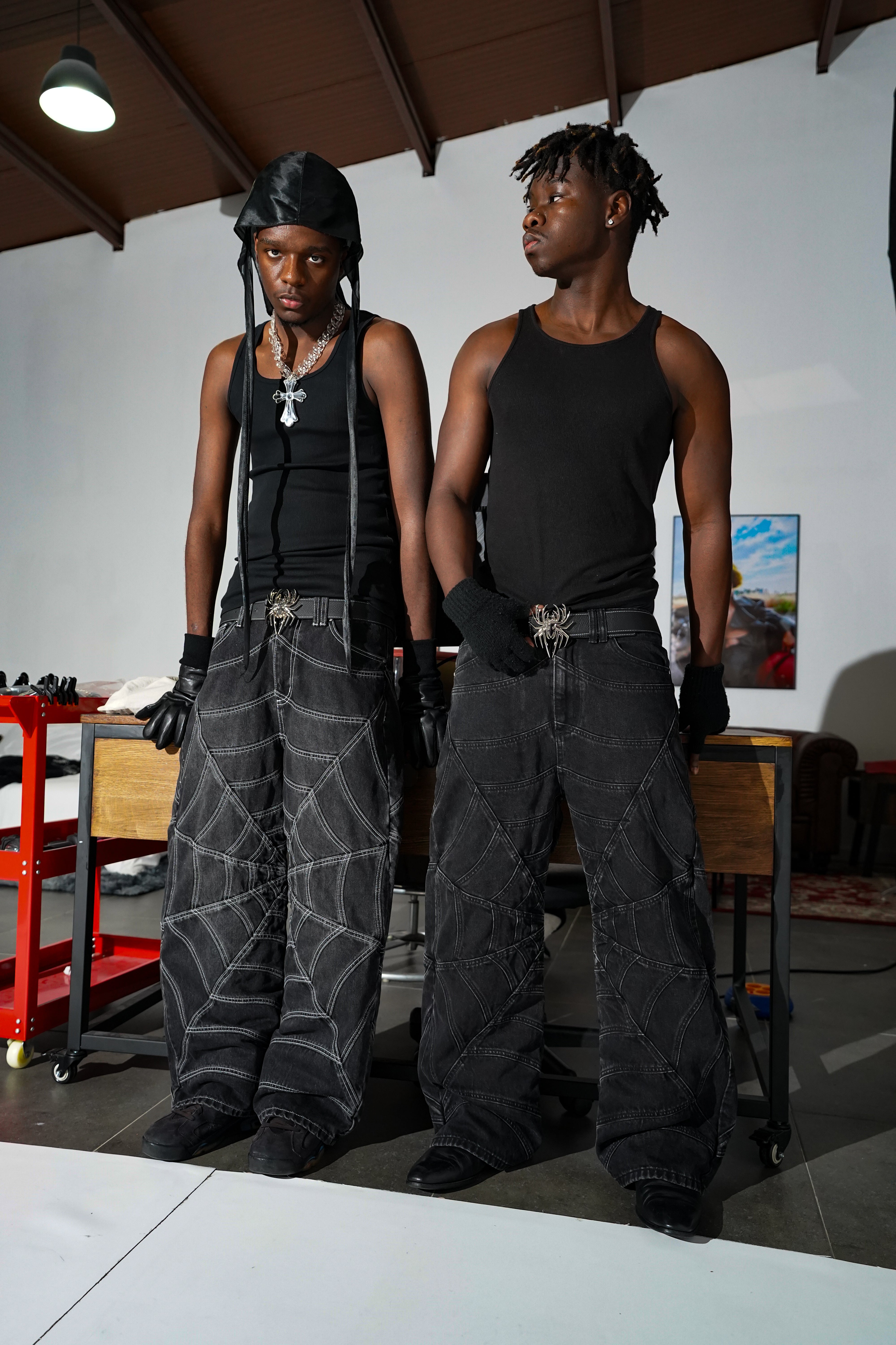 Elixir SpiderWeb Black Seams Jeans