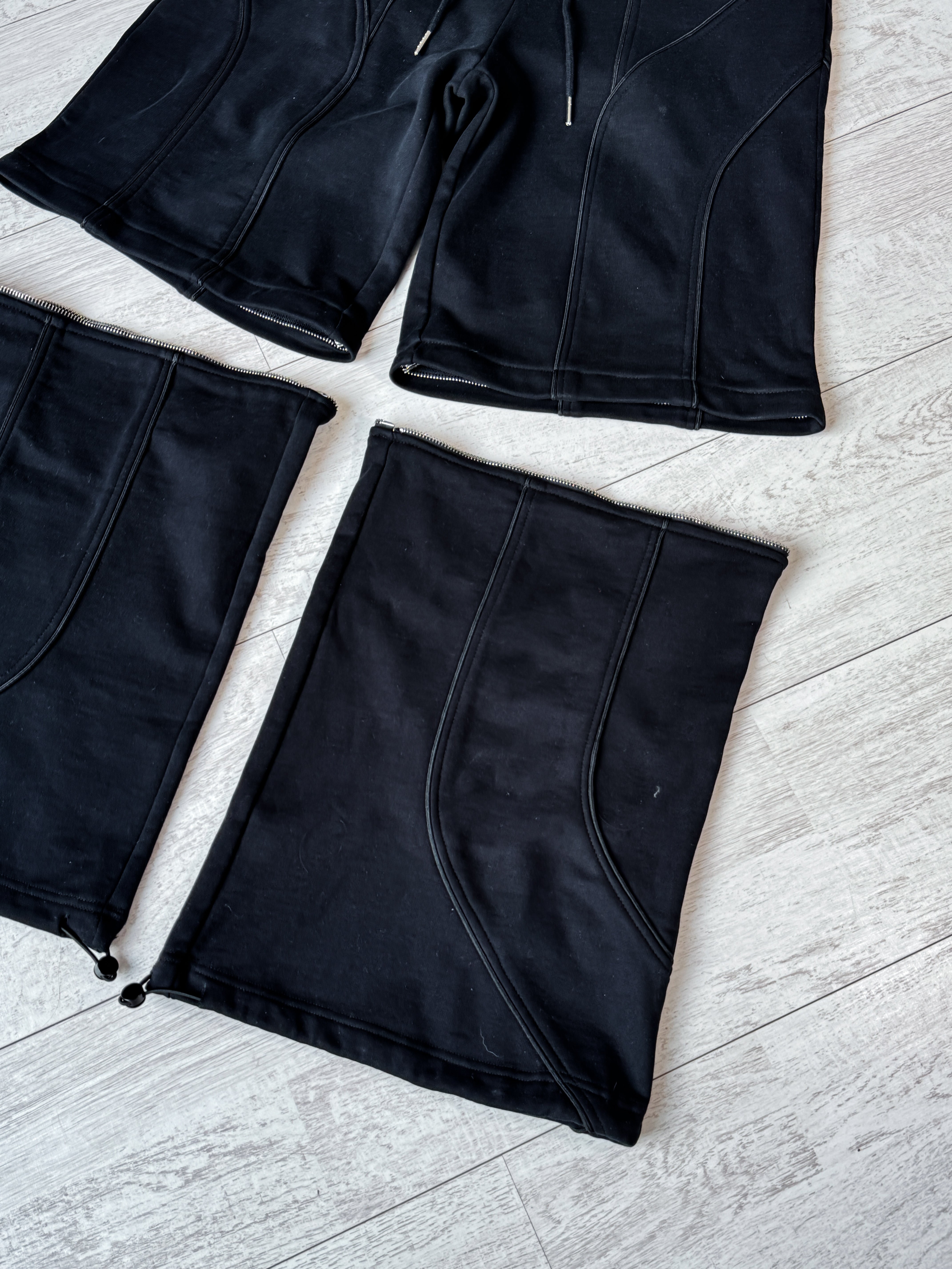 Elixir Detachable Black Tracksuit Pants