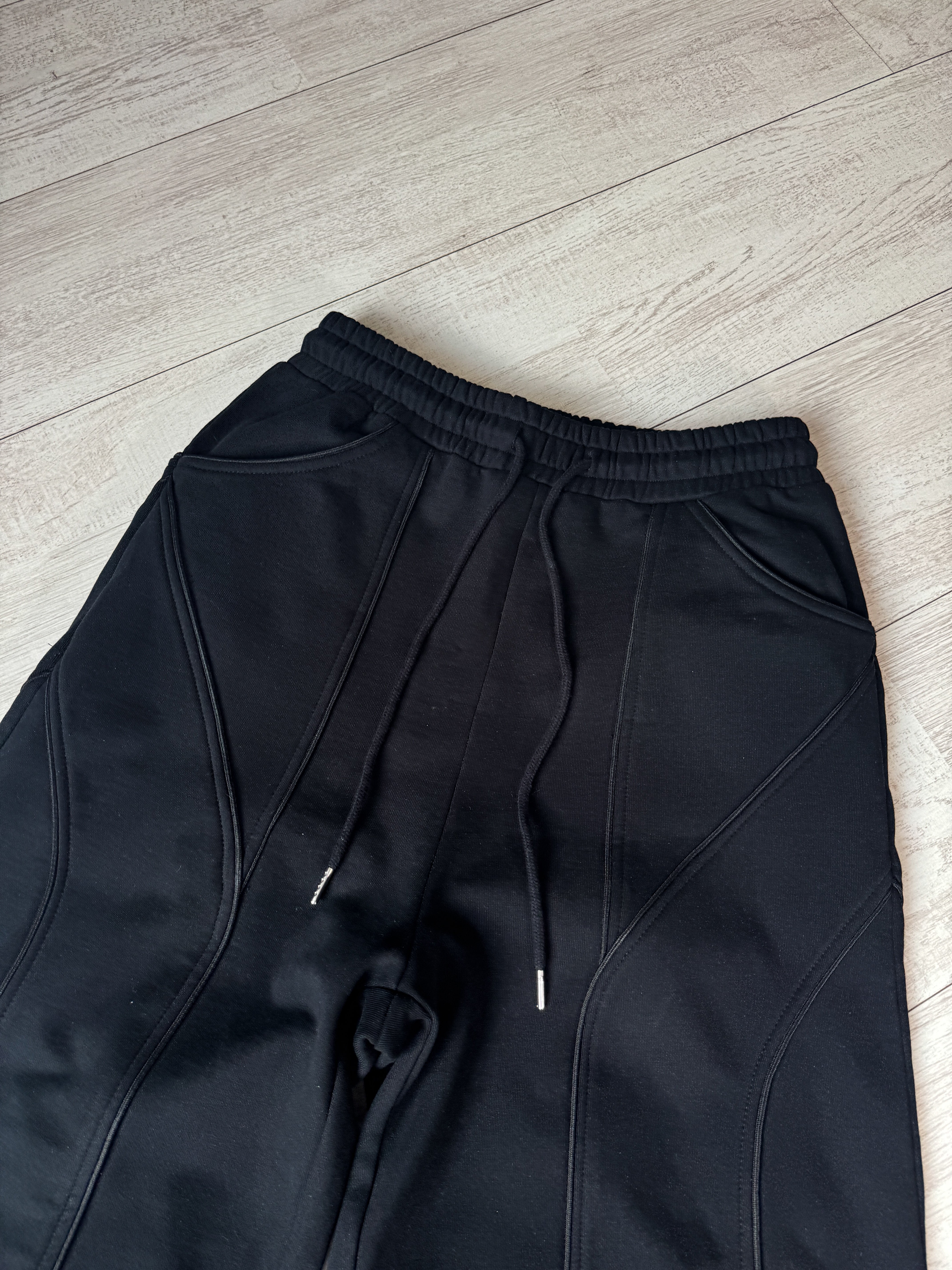 Elixir Detachable Black Tracksuit Pants