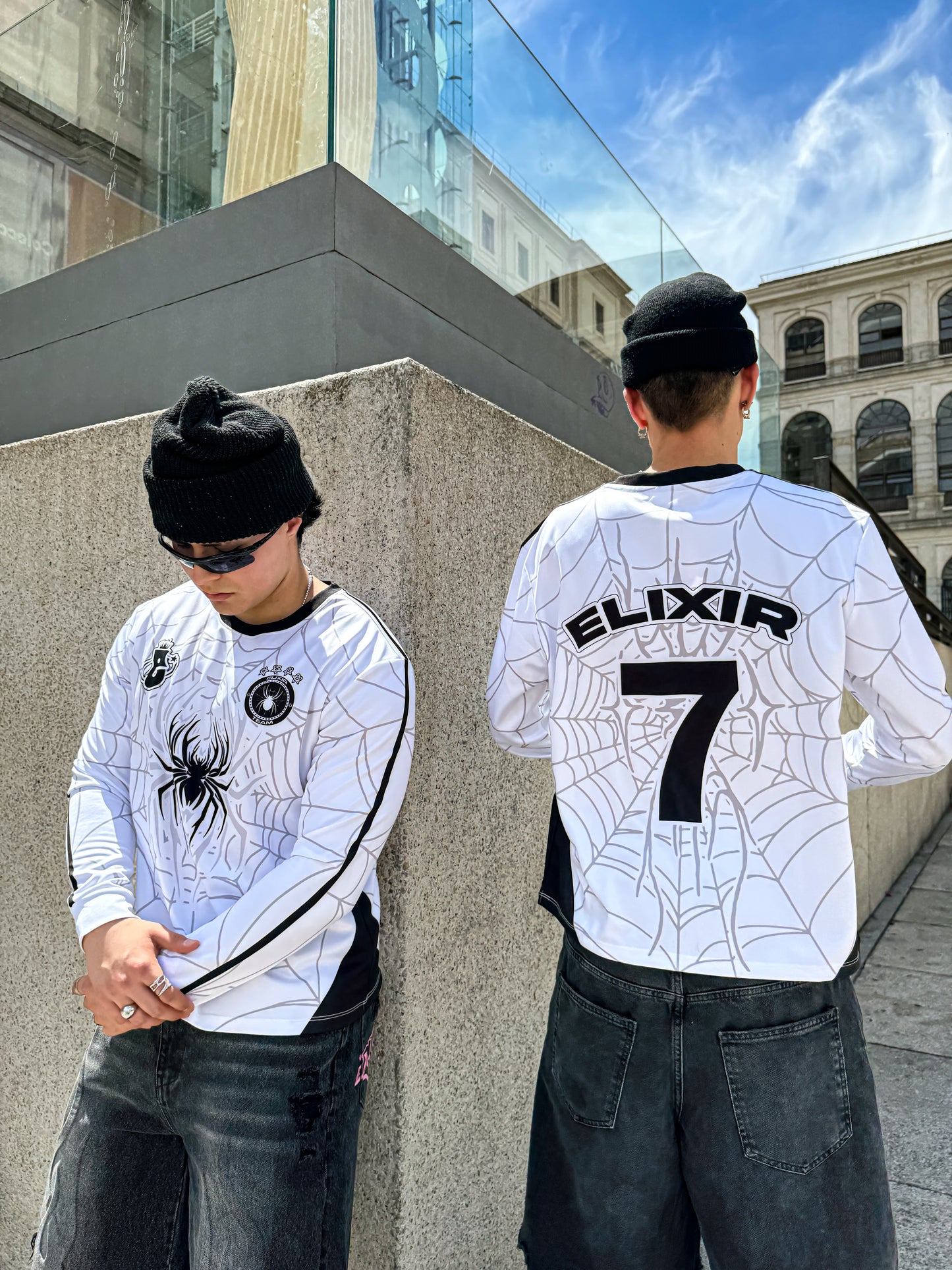 Elixir Spider White Football T-Shirt