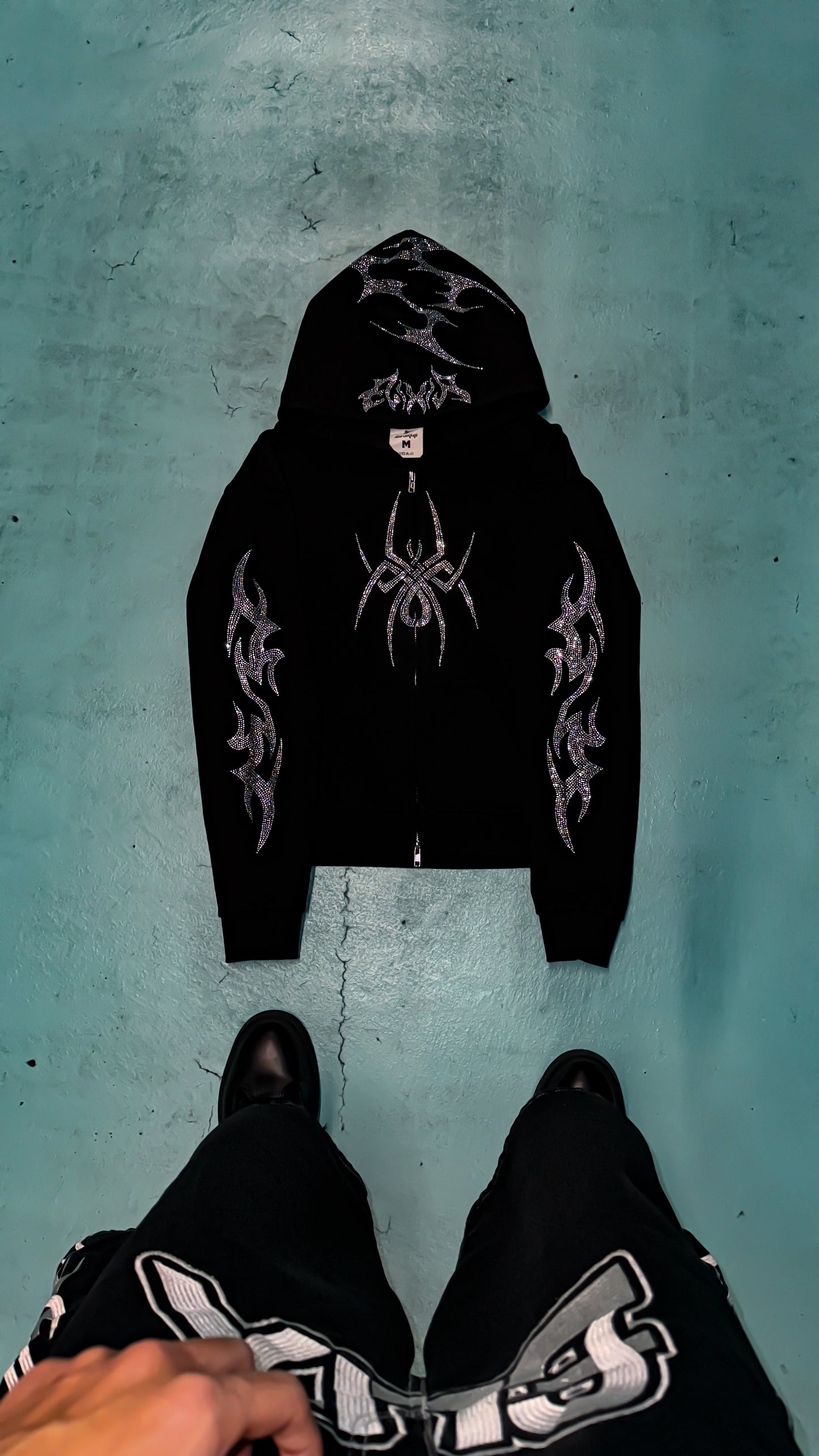 Elixir Black Rhinestones v2 Zip Up