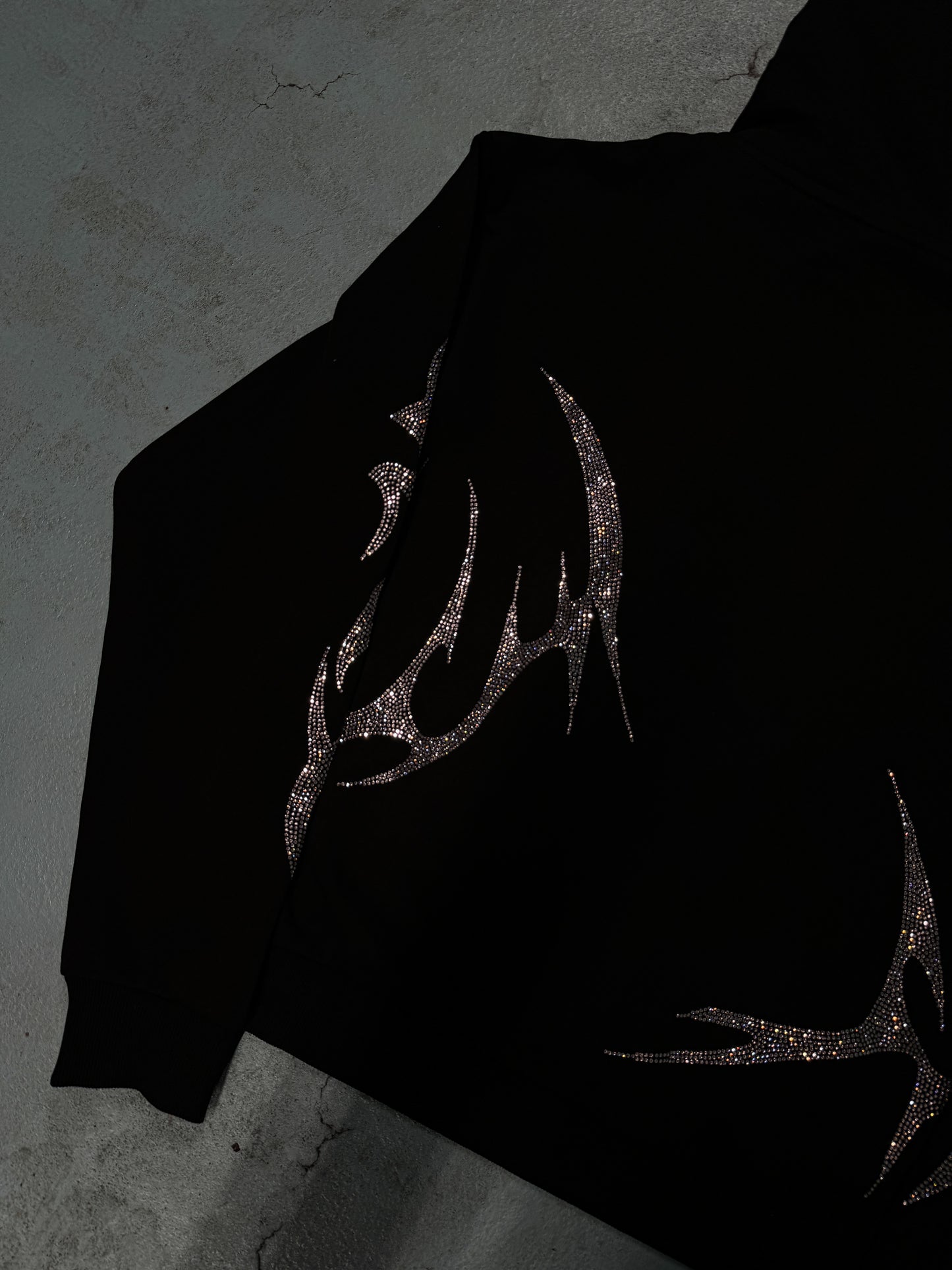 Elixir Black Rhinestones v2 Zip Up