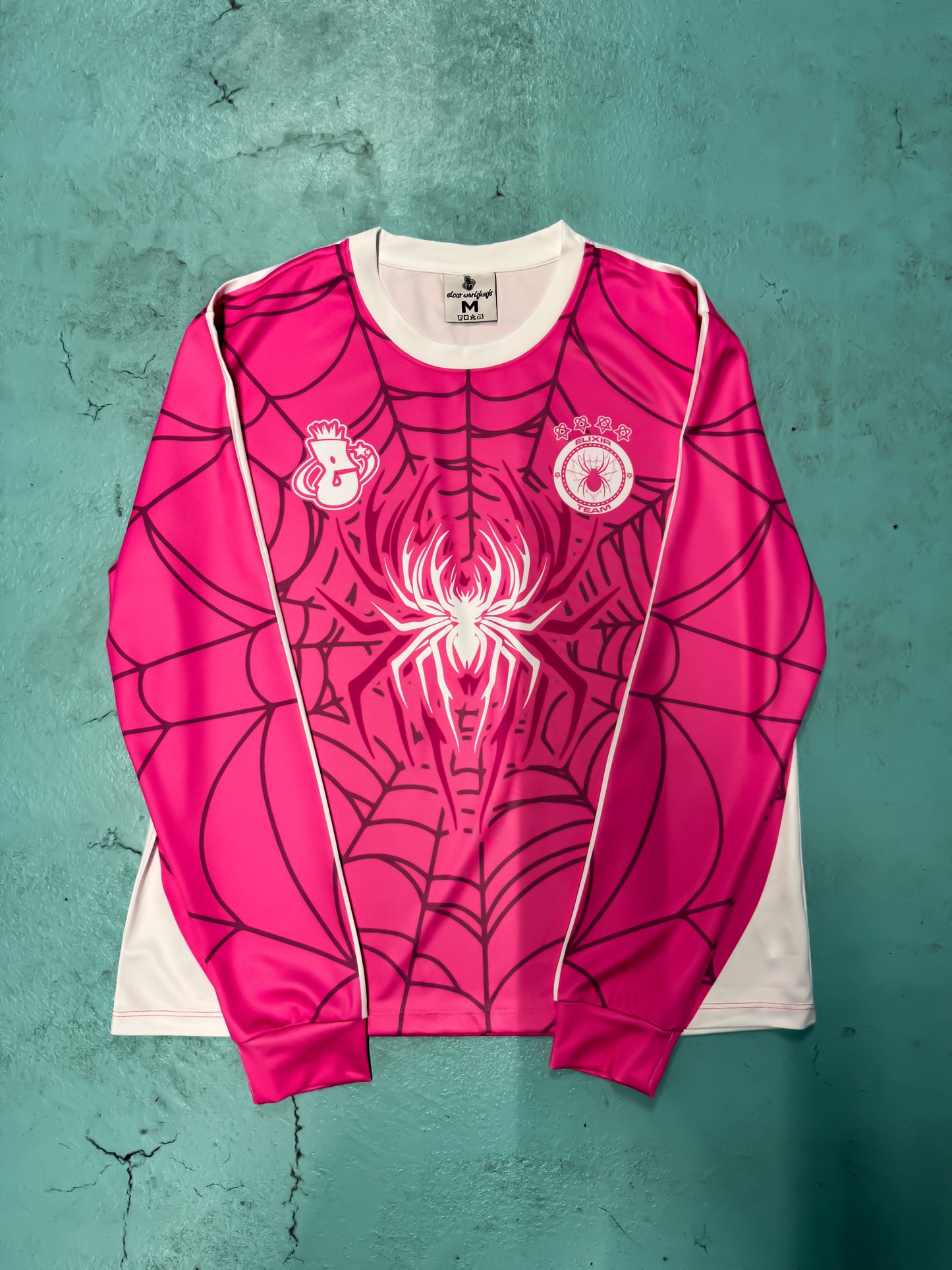 Elixir Spider PINK-WHITE Football T-Shirt