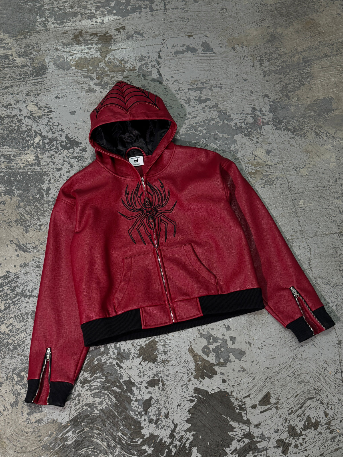 Elixir Spider Red Leather Jacket